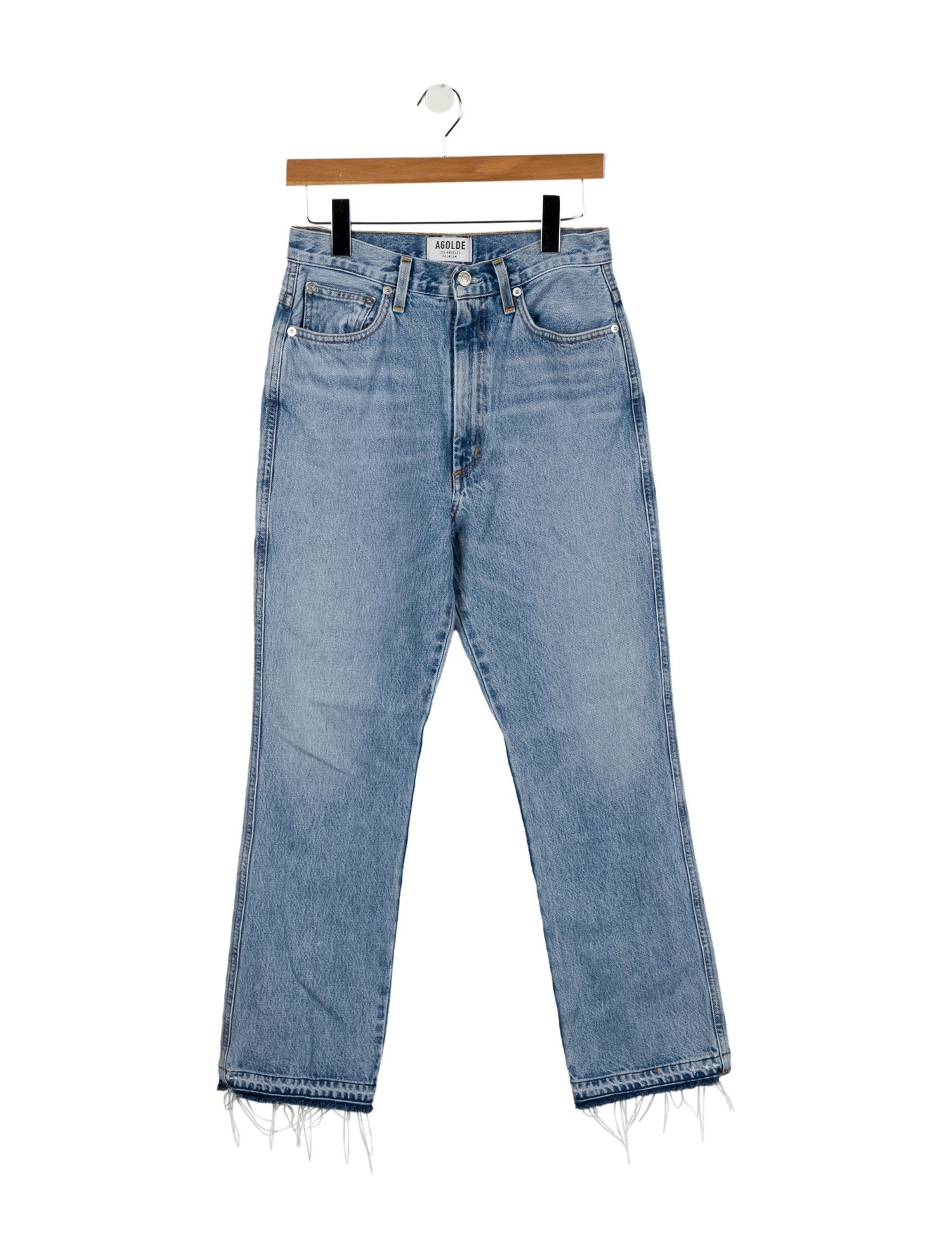 AGOLDE High-Rise Straight Leg Jeans