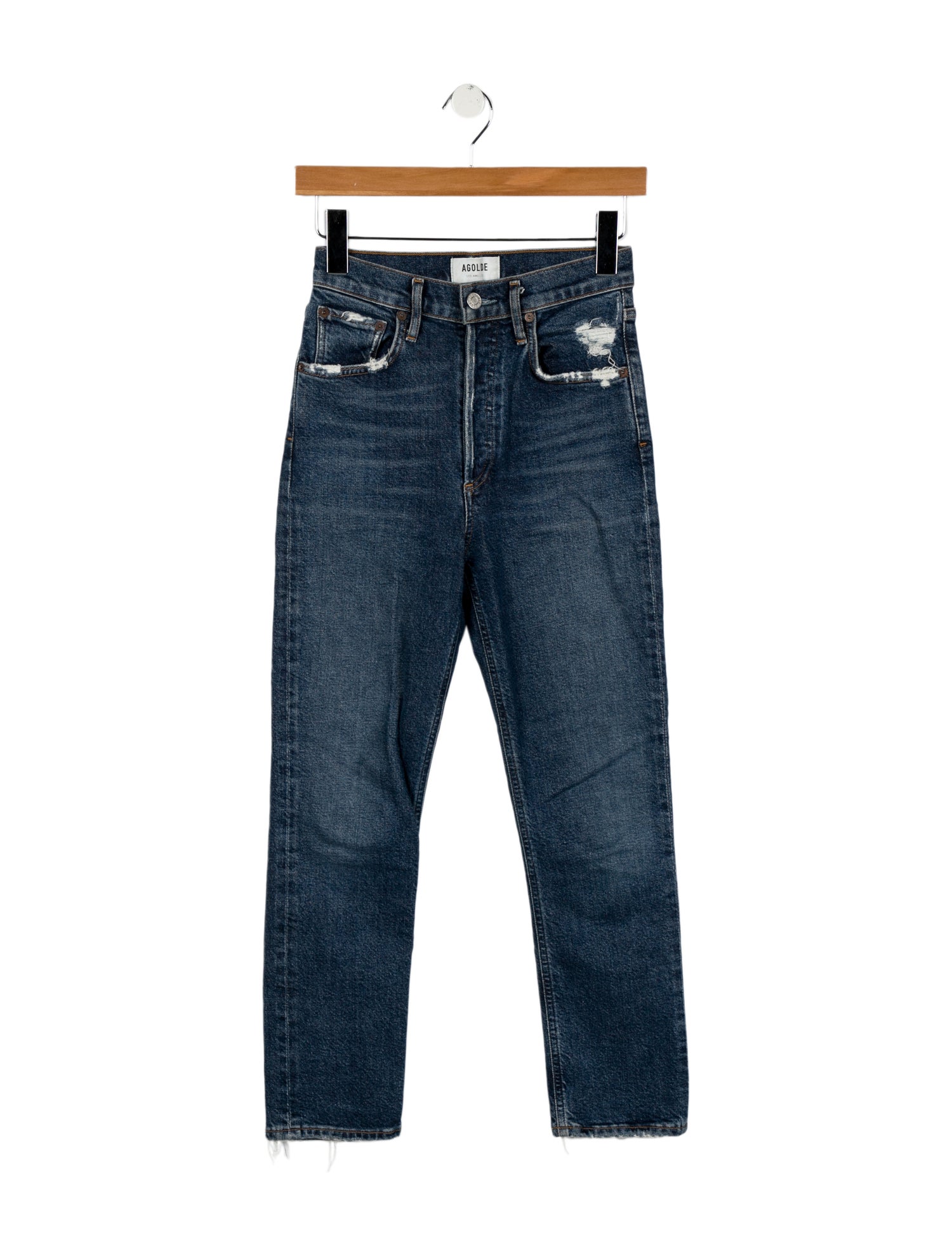 AGOLDE High-Rise Straight Leg Jeans