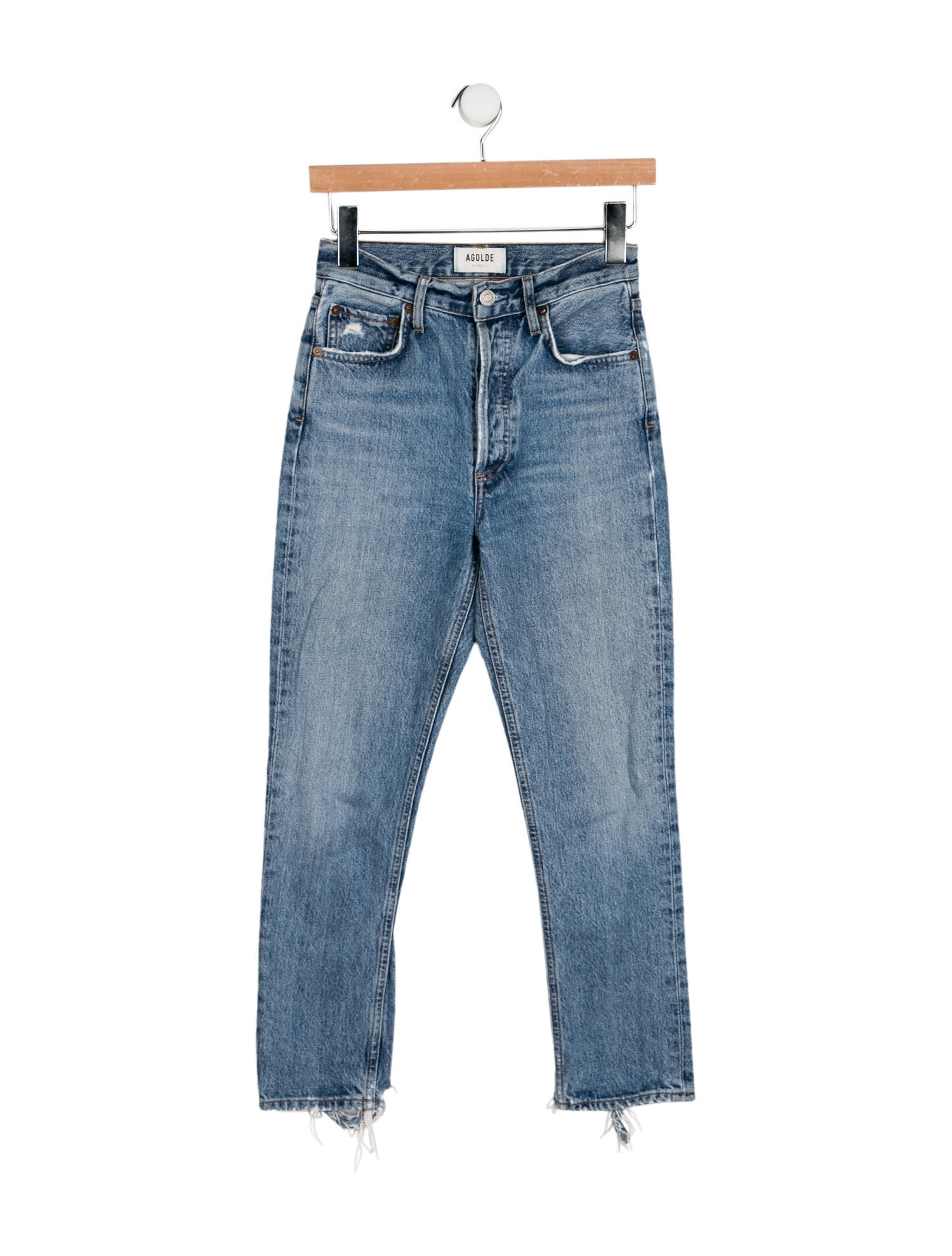 AGOLDE Mid-Rise Skinny Leg Jeans