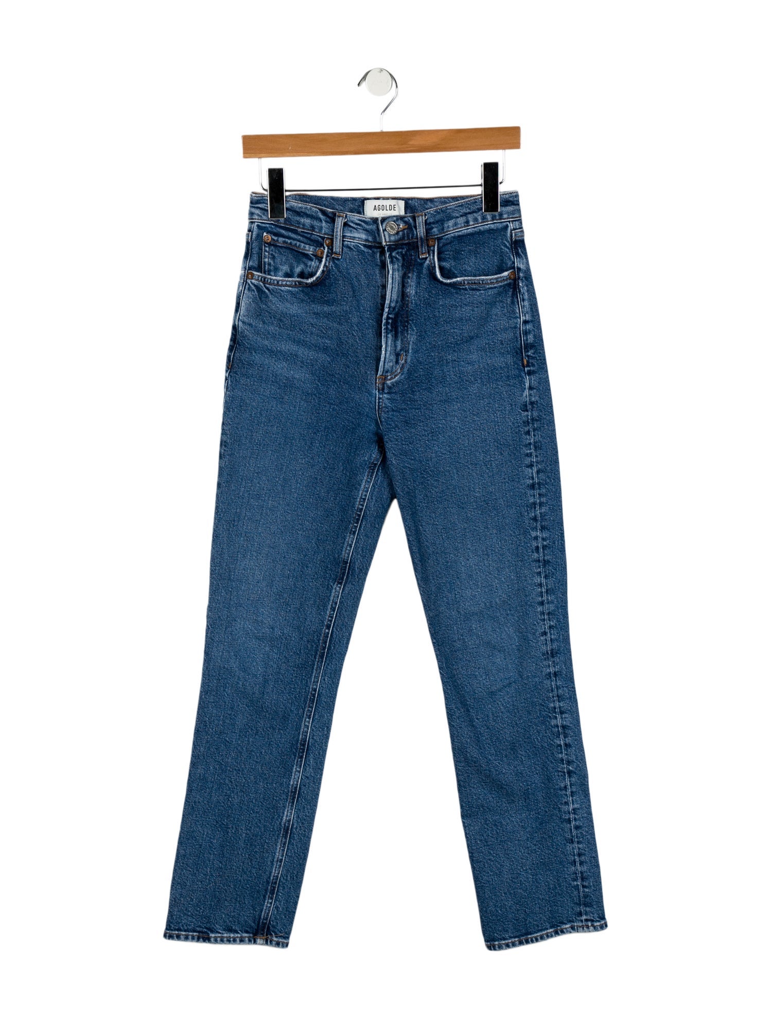 AGOLDE High-Rise Straight Leg Jeans