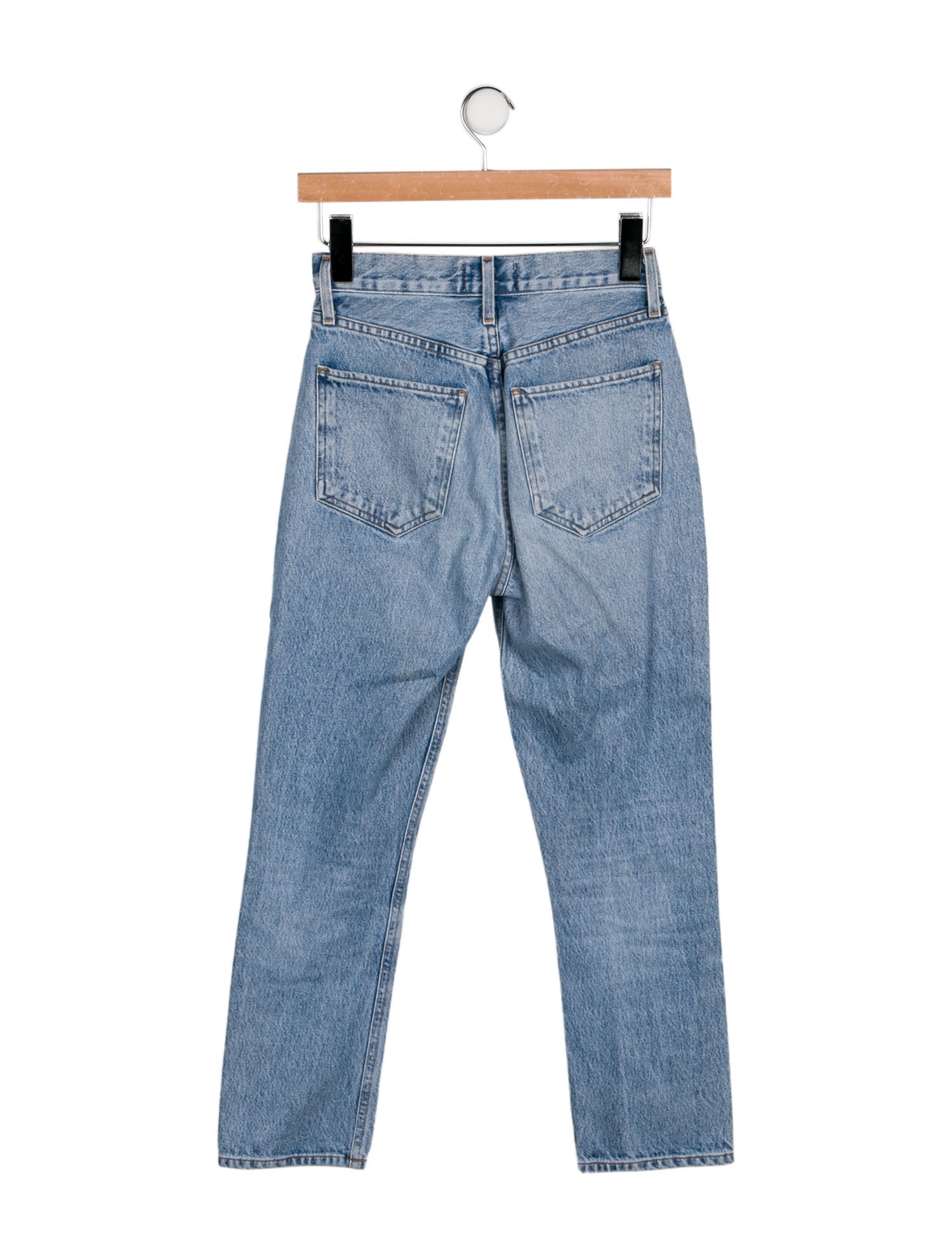 AGOLDE Mid-Rise Straight Leg Jeans