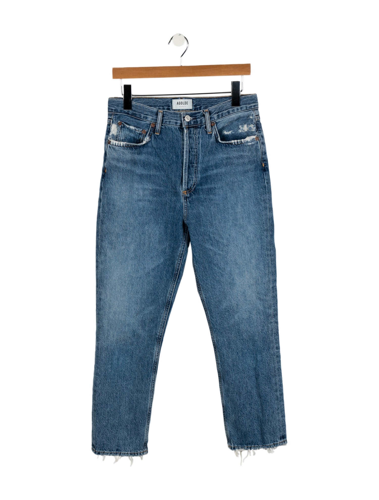 AGOLDE High-Rise Straight Leg Jeans