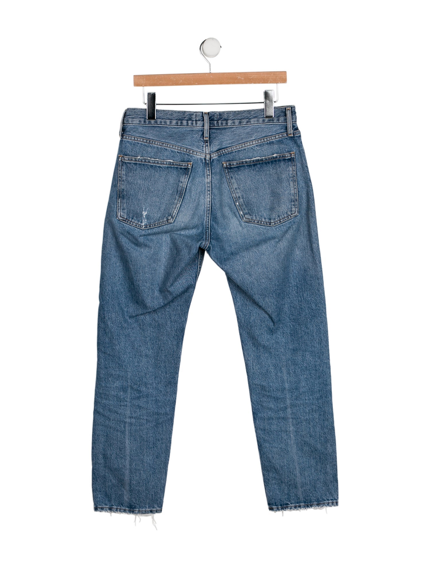 AGOLDE Mid-Rise Straight Leg Jeans