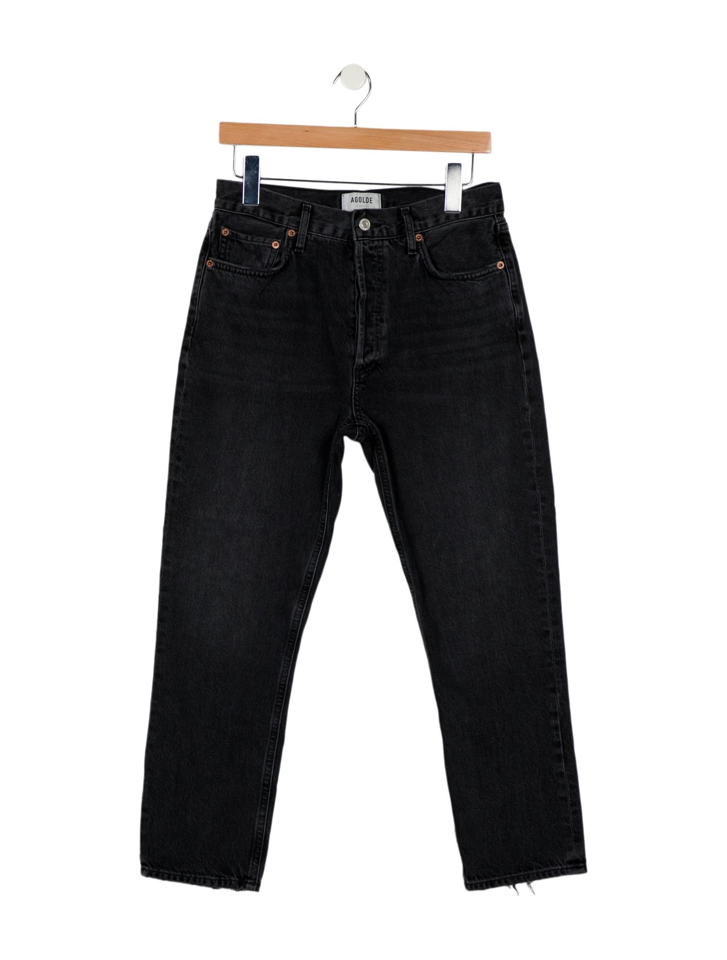 AGOLDE High-Rise Straight Leg Jeans