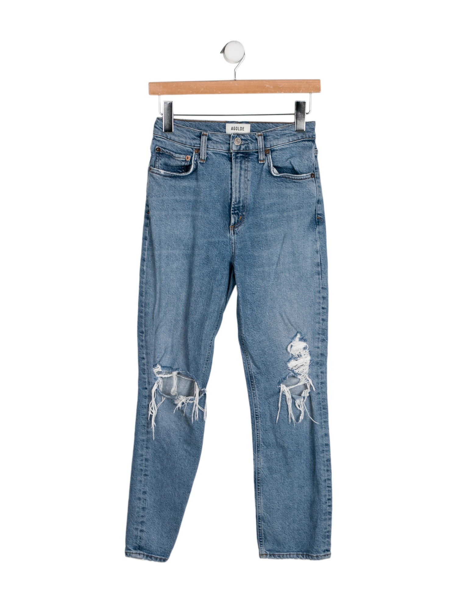AGOLDE High-Rise Straight Leg Jeans