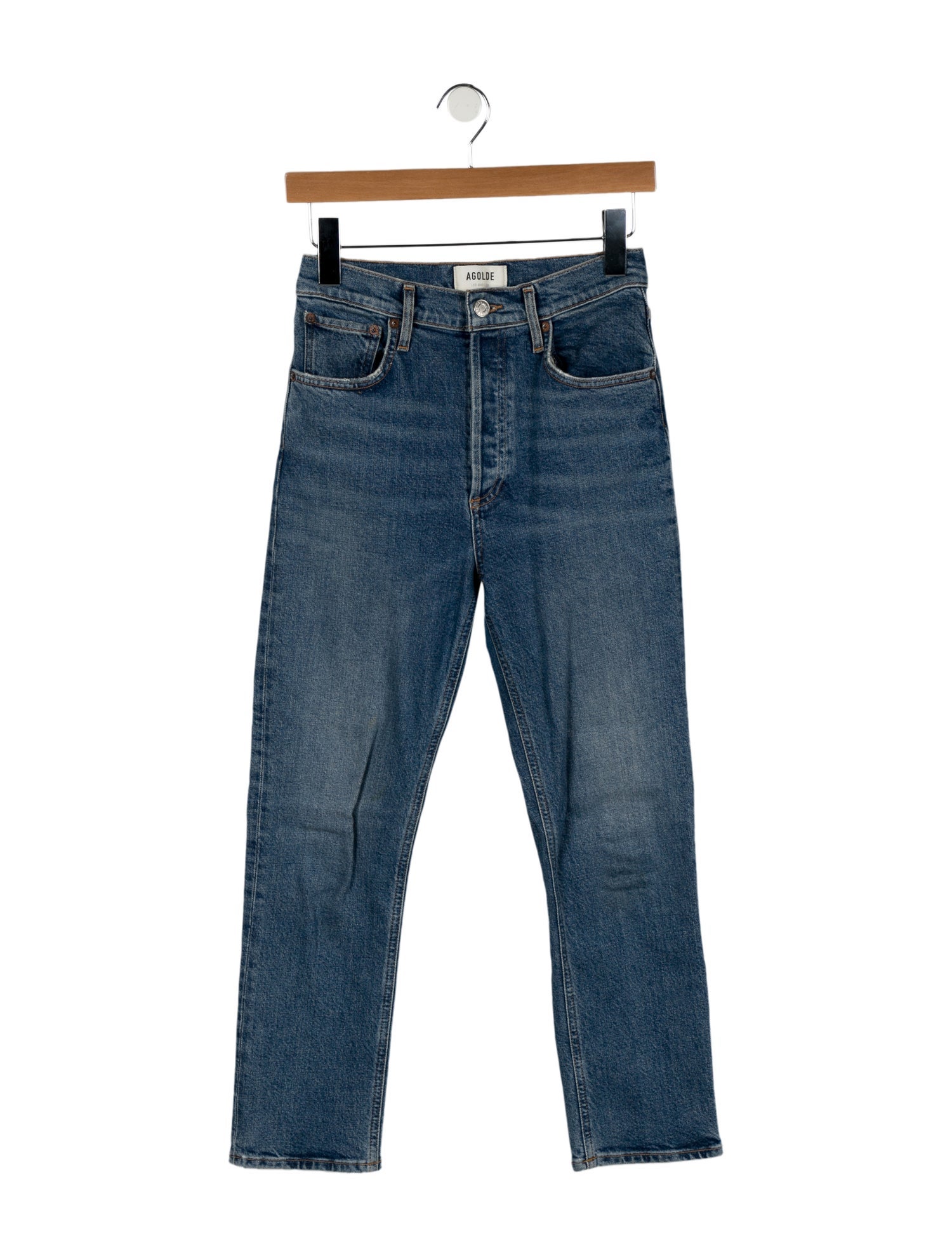 AGOLDE High-Rise Straight Leg Jeans