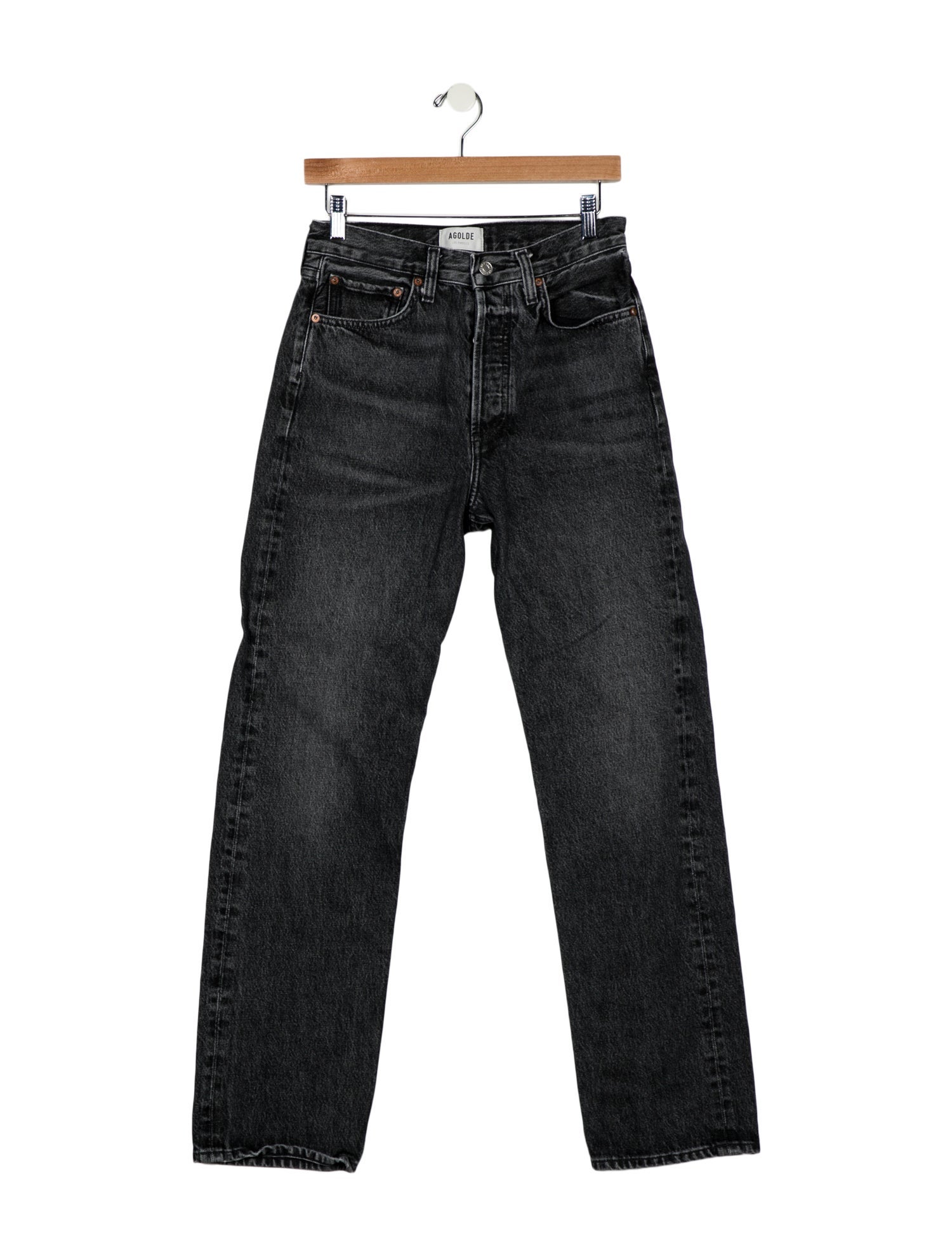 AGOLDE High-Rise Straight Leg Jeans
