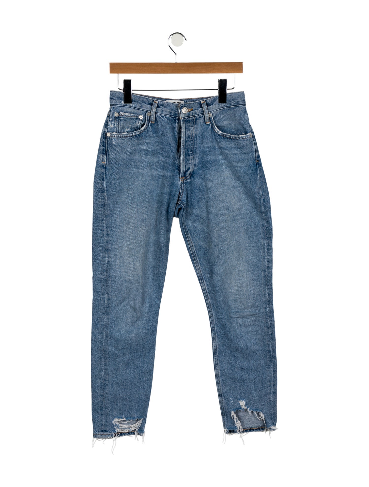 AGOLDE Mid-Rise Skinny Leg Jeans