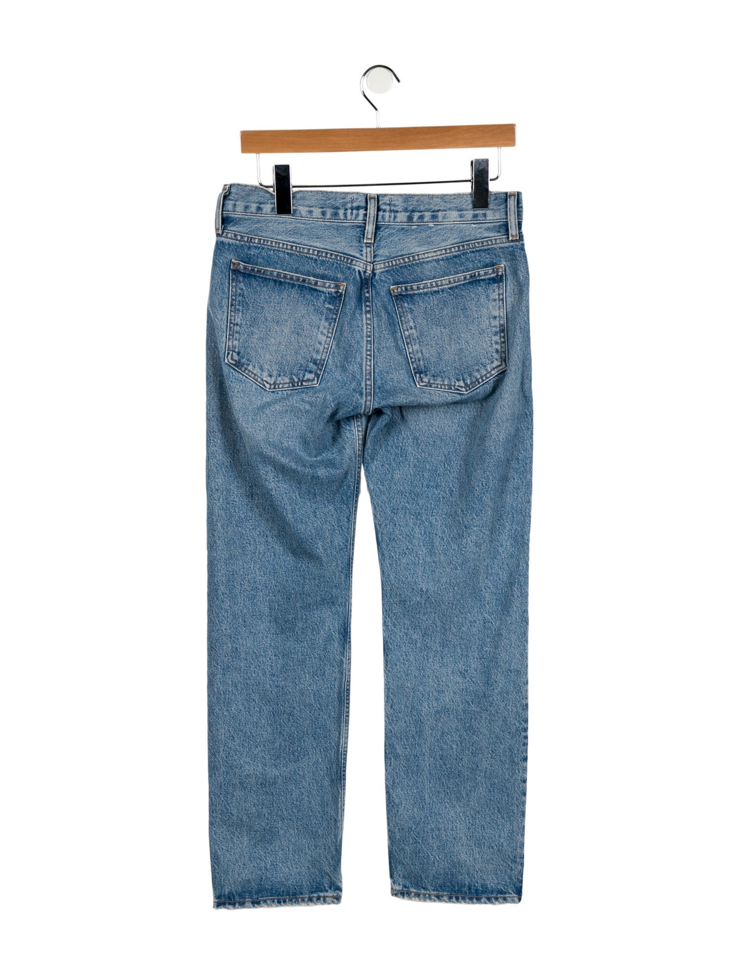 AGOLDE Mid-Rise Straight Leg Jeans