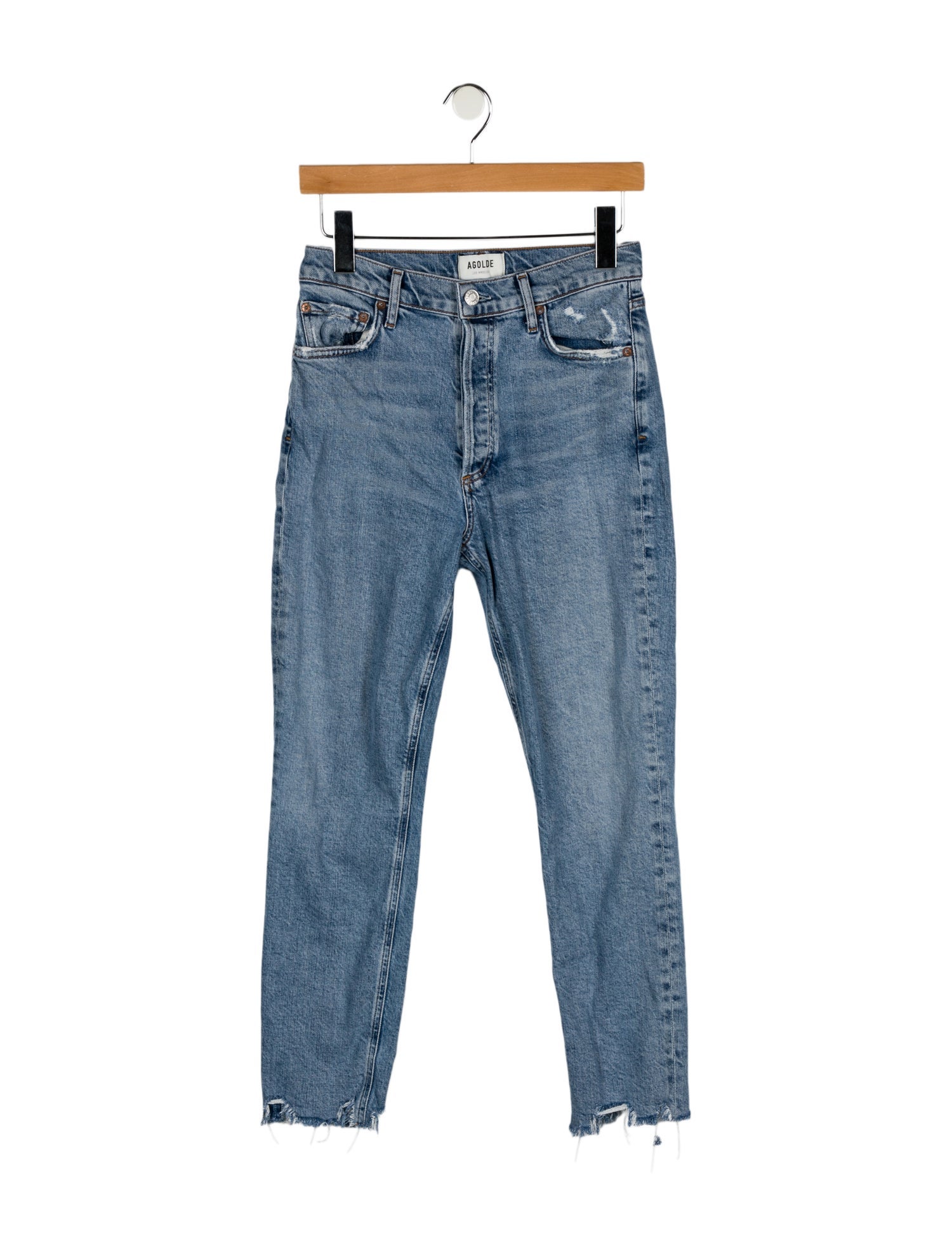 AGOLDE High-Rise Straight Leg Jeans