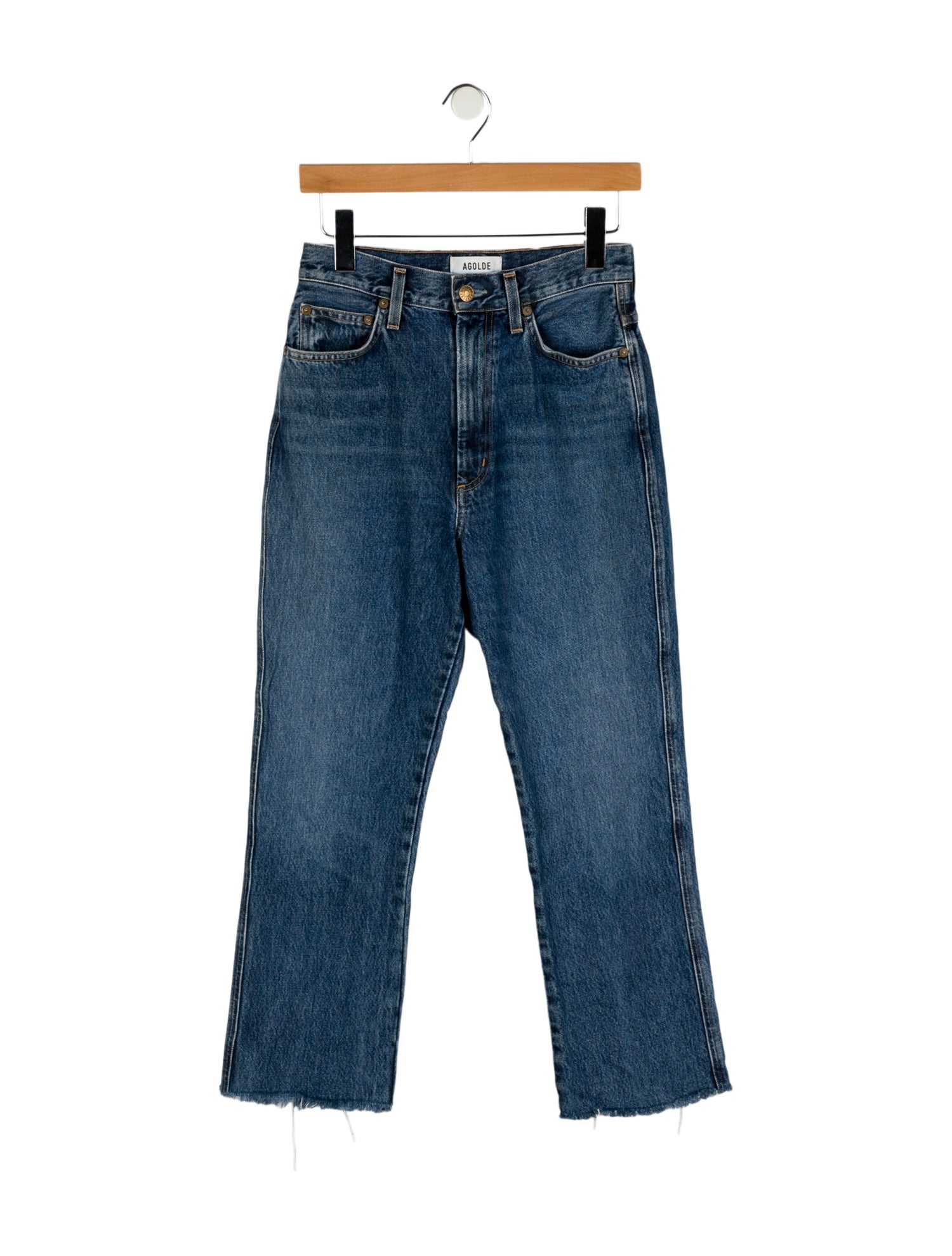 AGOLDE High-Rise Straight Leg Jeans