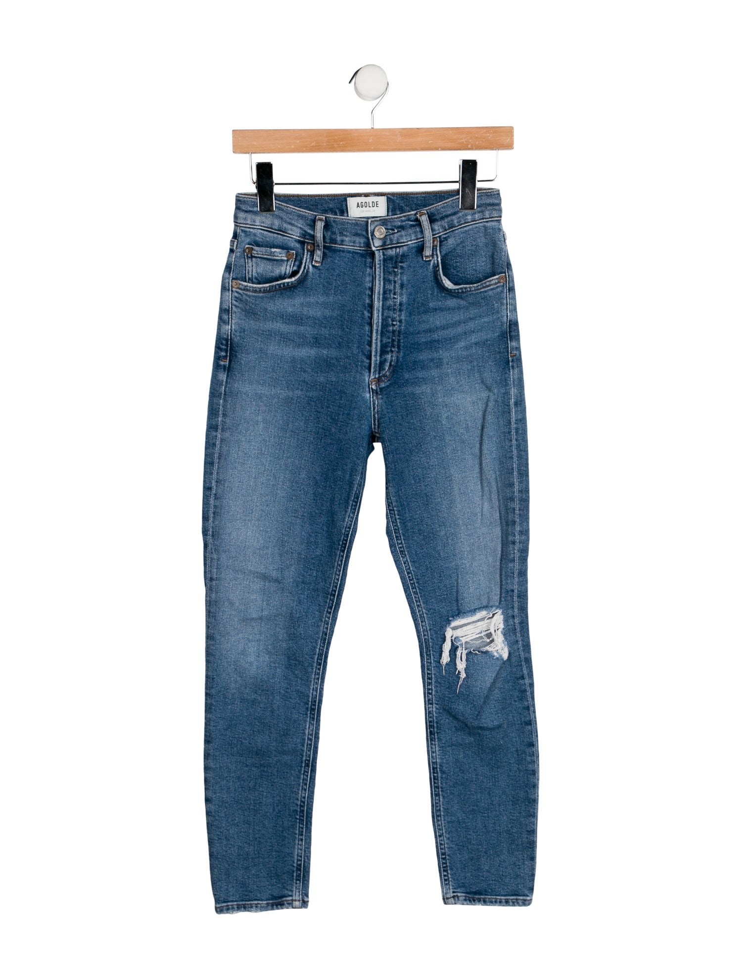 AGOLDE Mid-Rise Skinny Leg Jeans