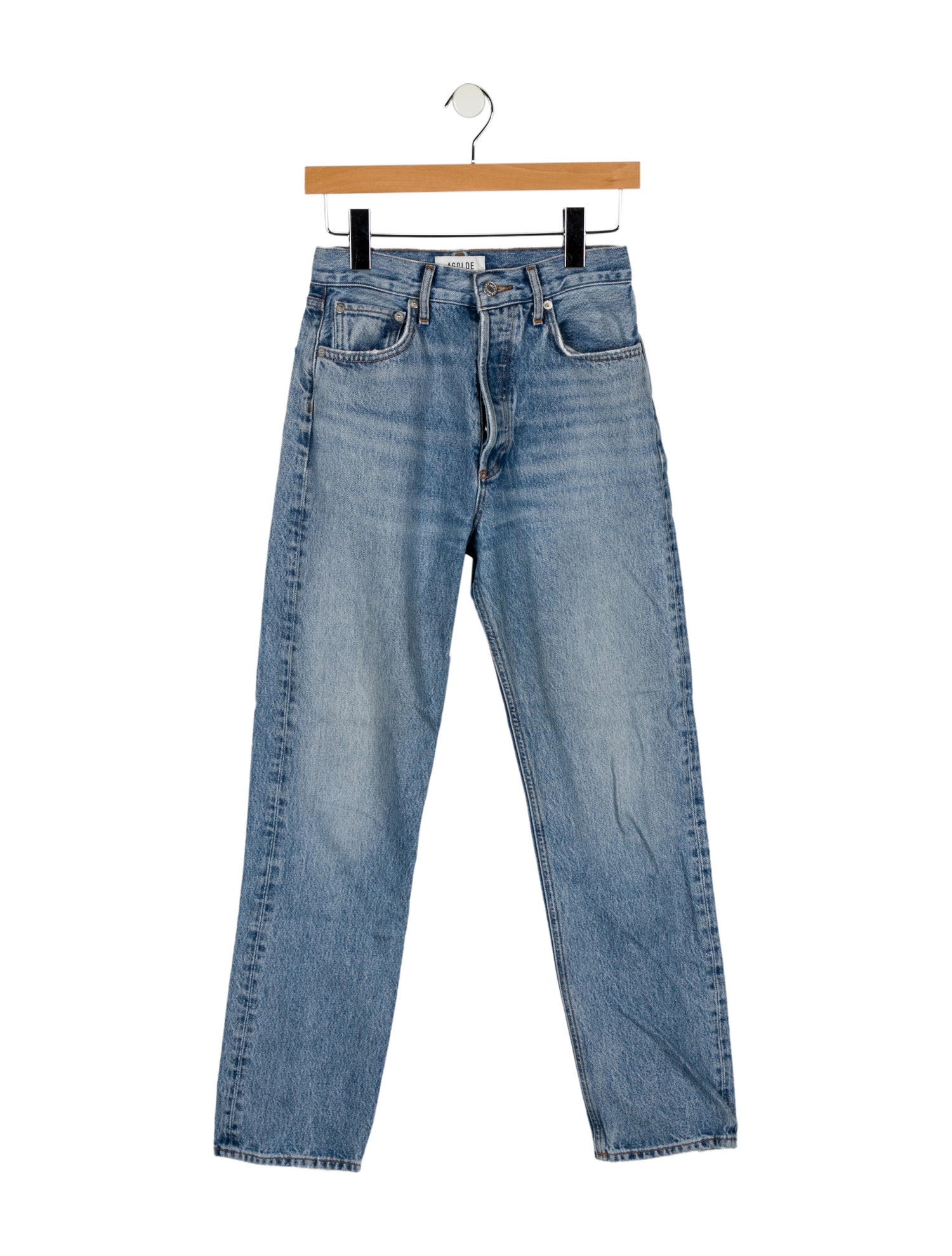 AGOLDE High-Rise Straight Leg Jeans