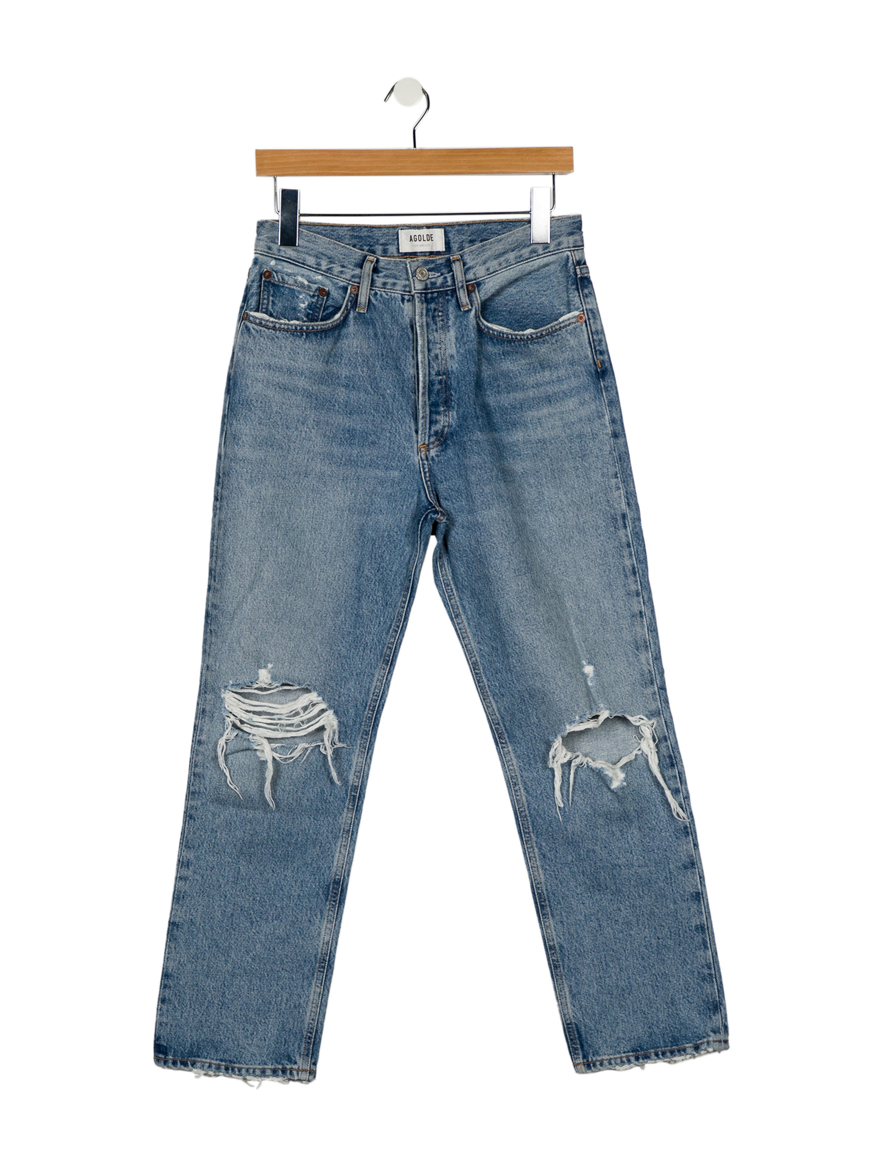 AGOLDE High-Rise Straight Leg Jeans