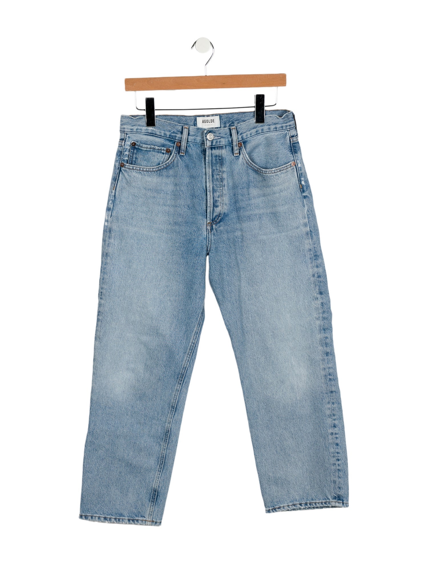 AGOLDE High-Rise Straight Leg Jeans