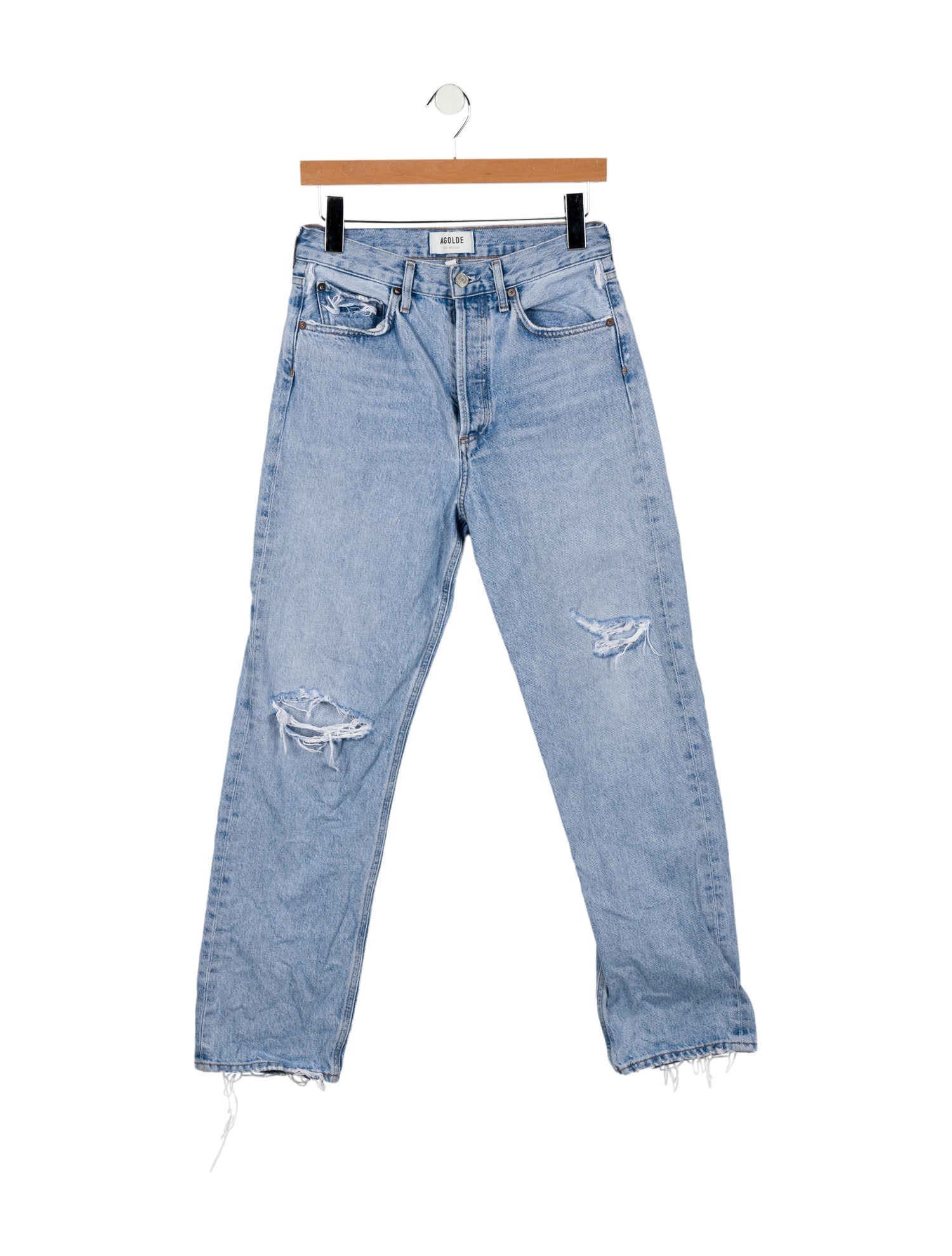 AGOLDE High-Rise Straight Leg Jeans