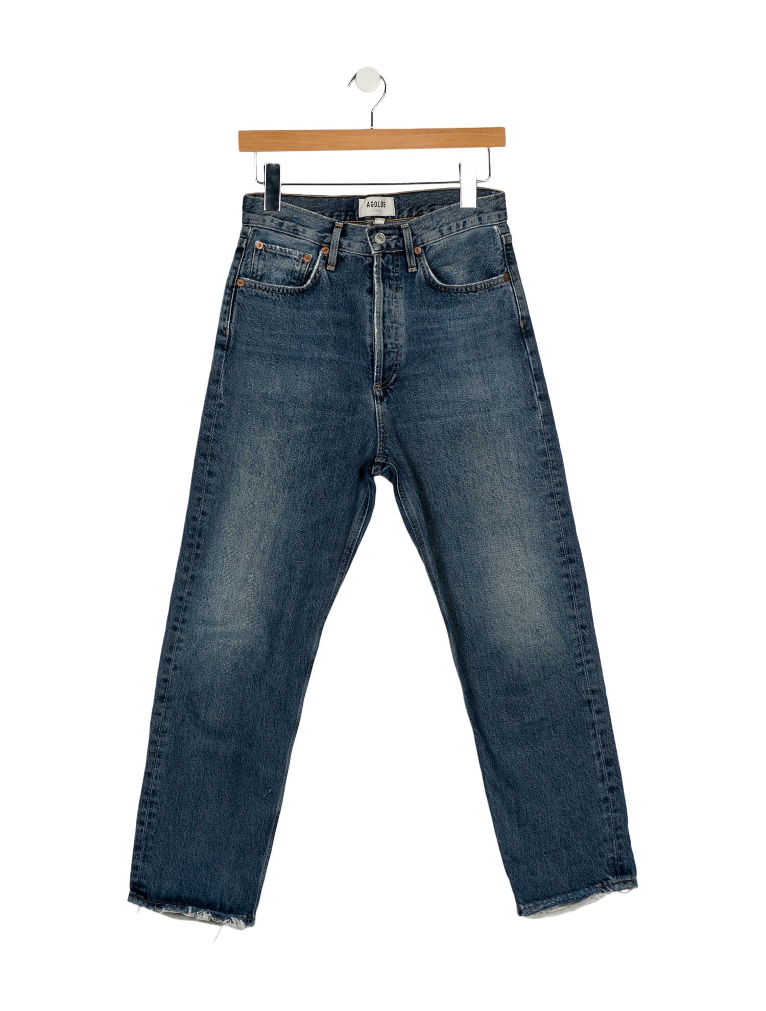 AGOLDE High-Rise Straight Leg Jeans