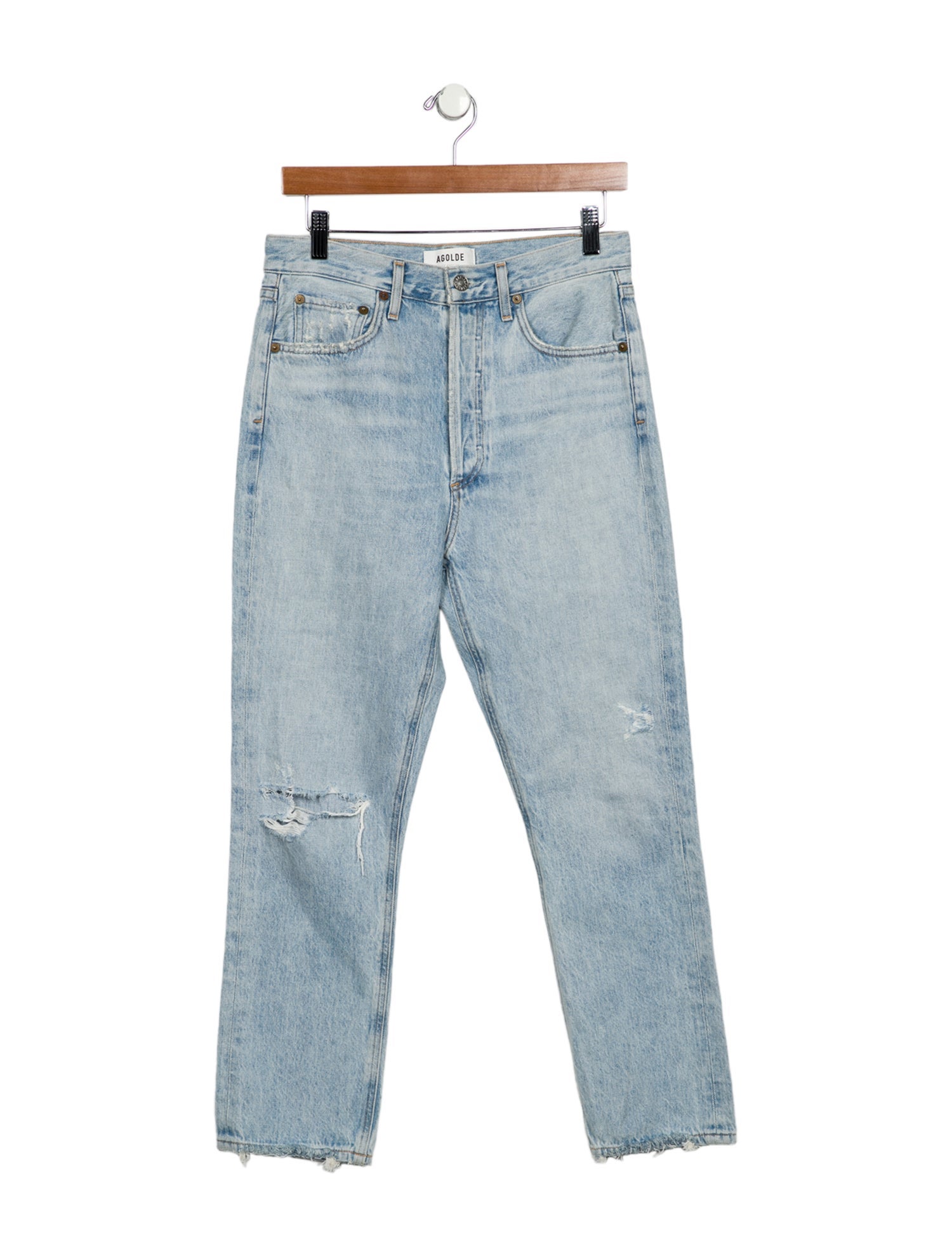 AGOLDE High-Rise Straight Leg Jeans