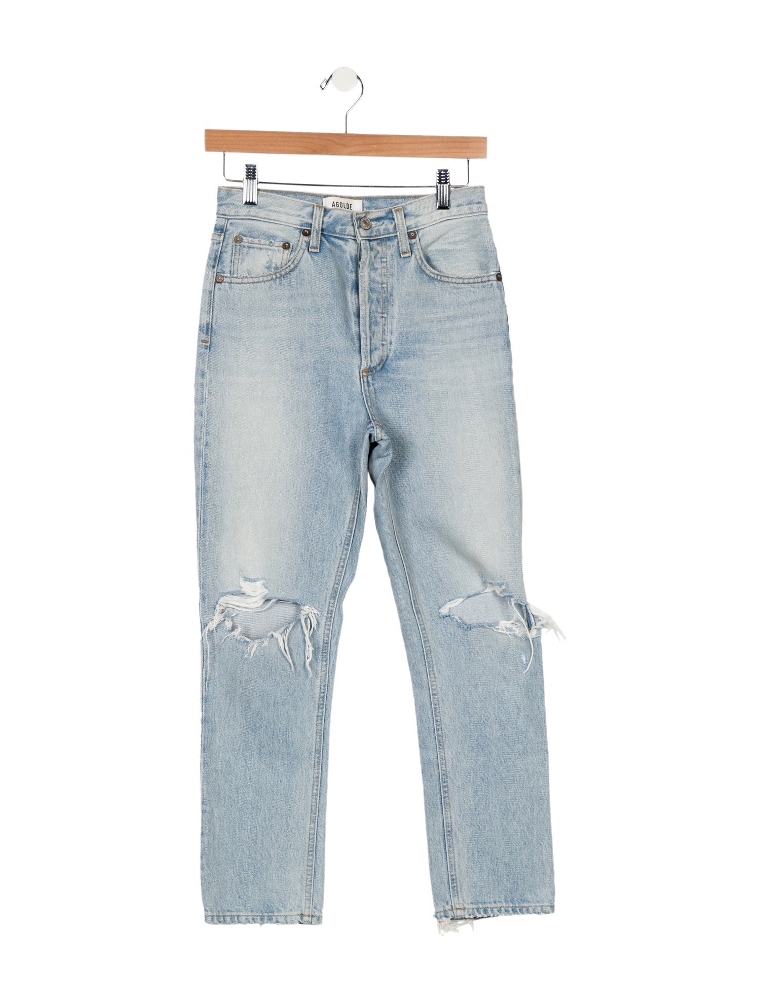 AGOLDE High-Rise Straight Leg Jeans