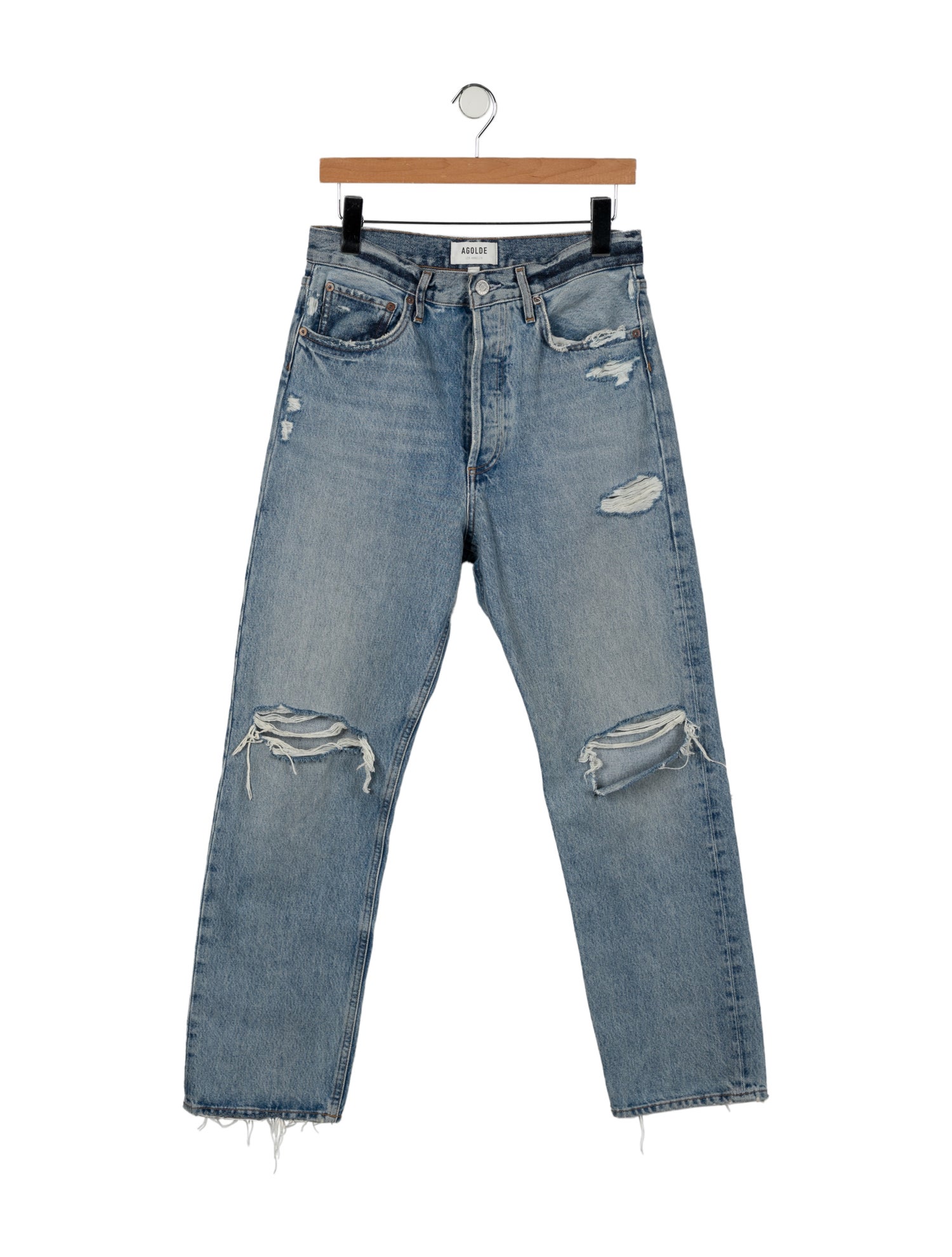 AGOLDE High-Rise Straight Leg Jeans