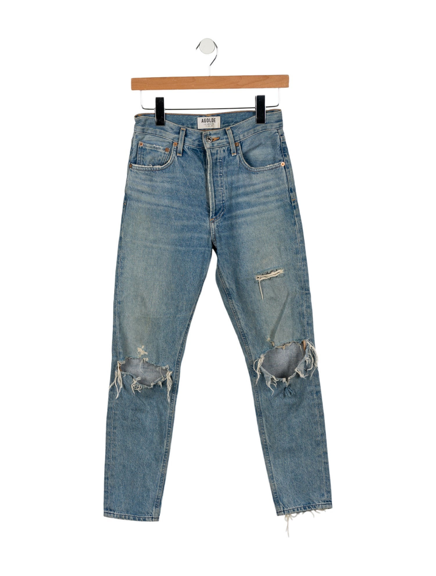 AGOLDE Mid-Rise Skinny Leg Jeans