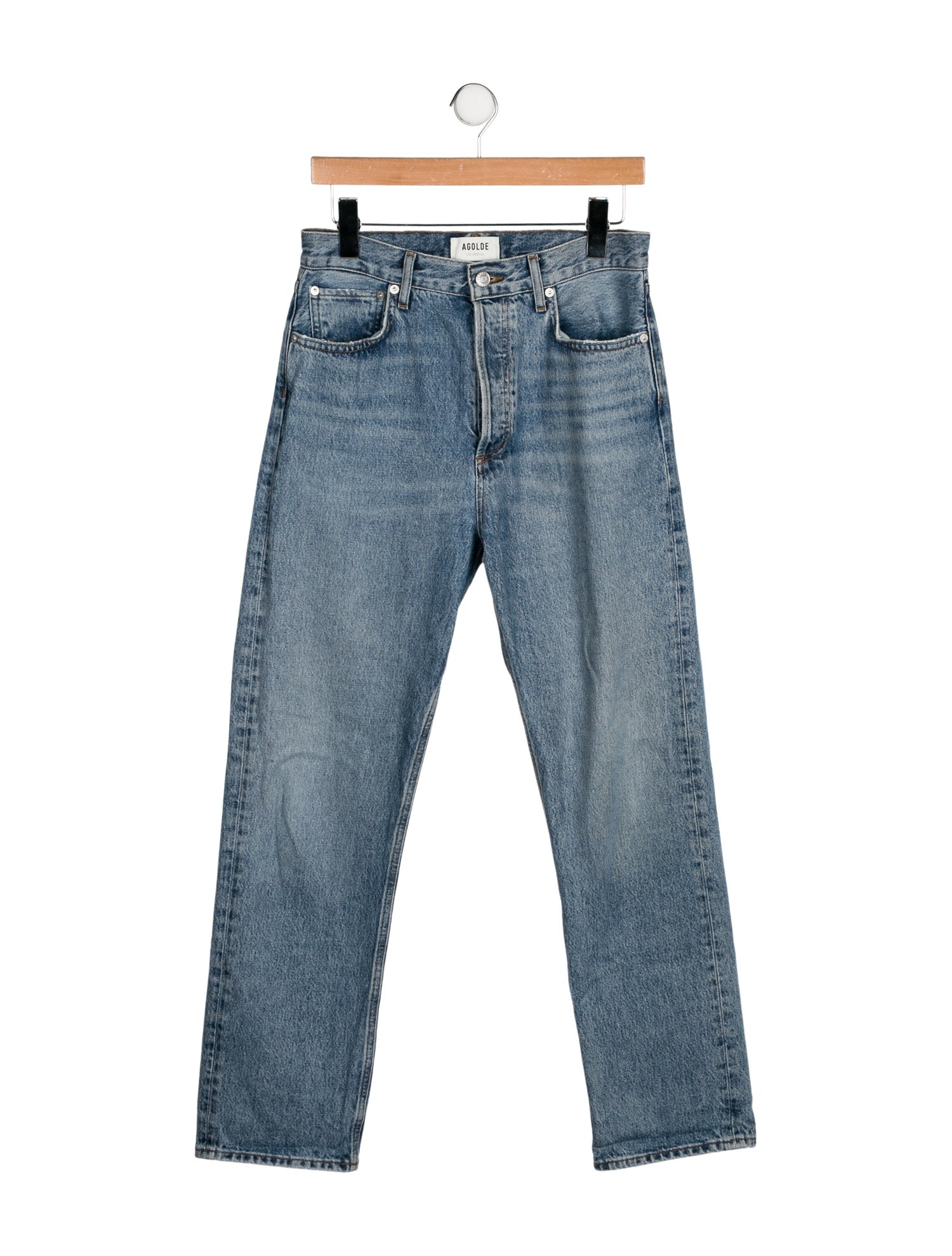 AGOLDE High-Rise Straight Leg Jeans