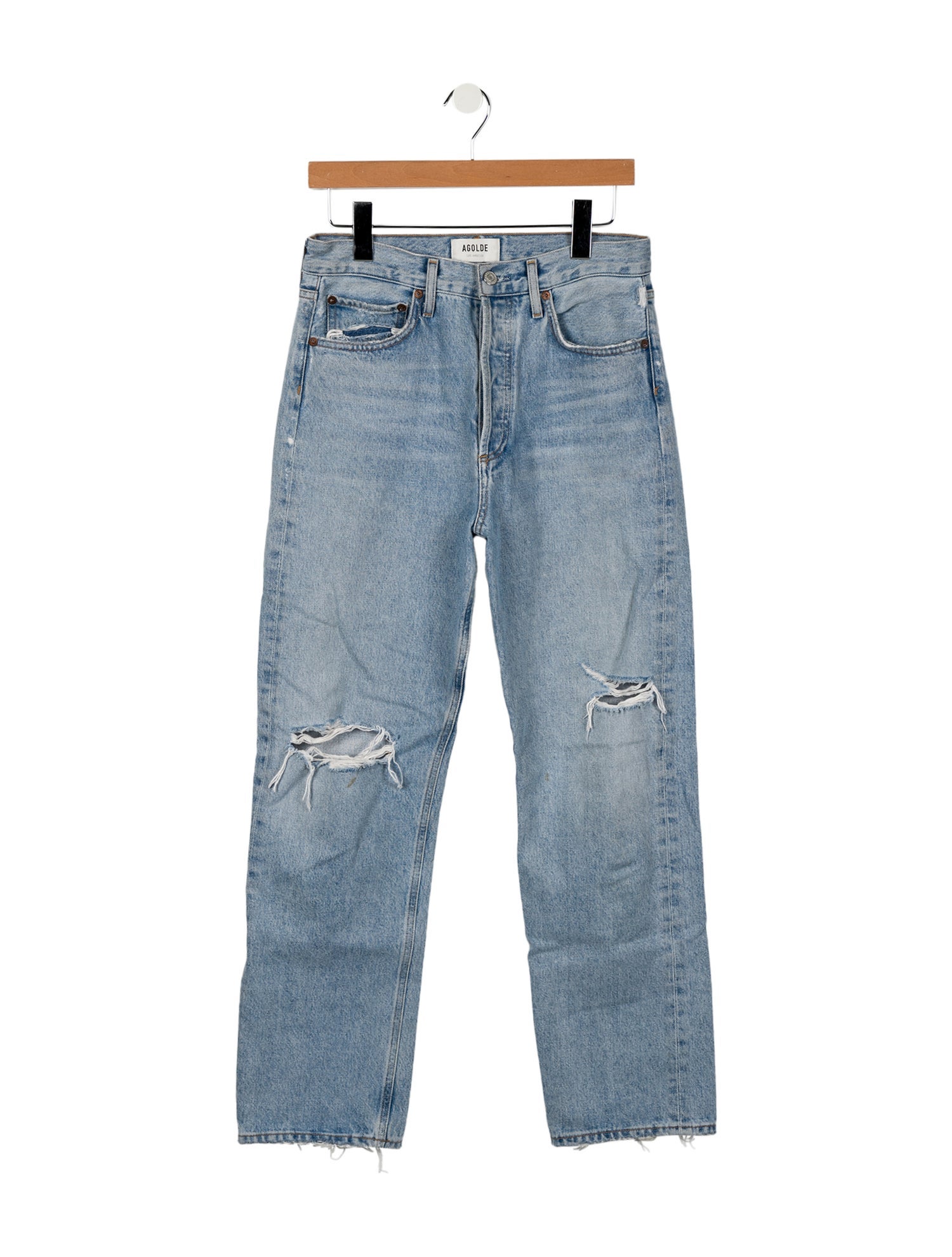 AGOLDE High-Rise Straight Leg Jeans