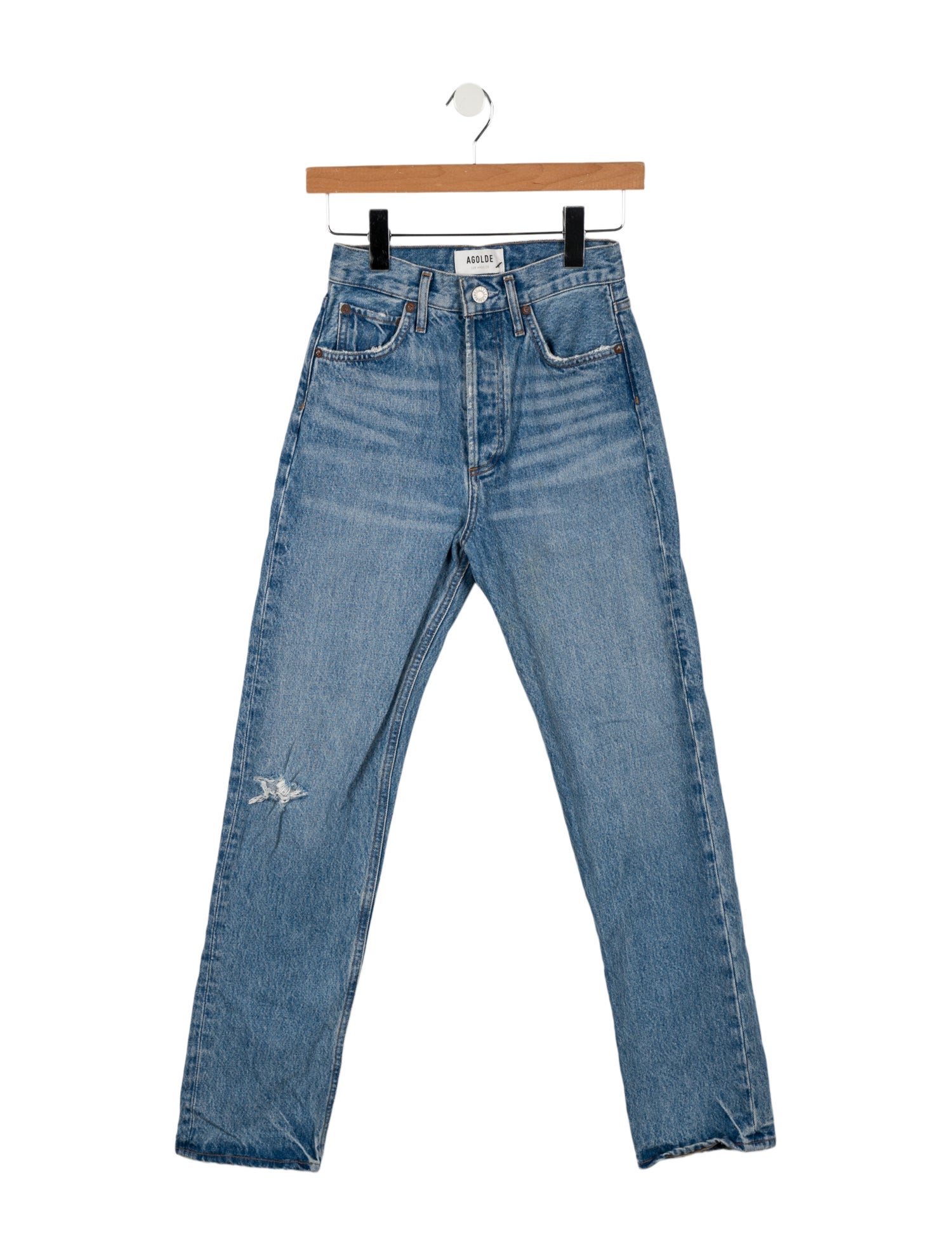 AGOLDE High-Rise Straight Leg Jeans