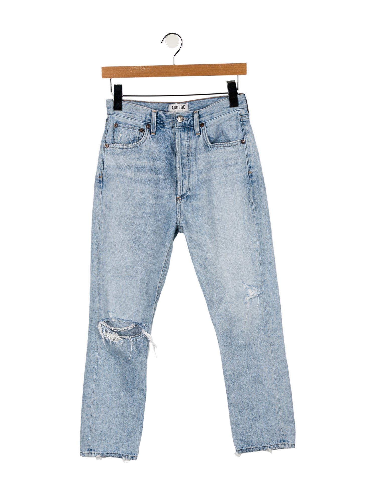AGOLDE High-Rise Straight Leg Jeans