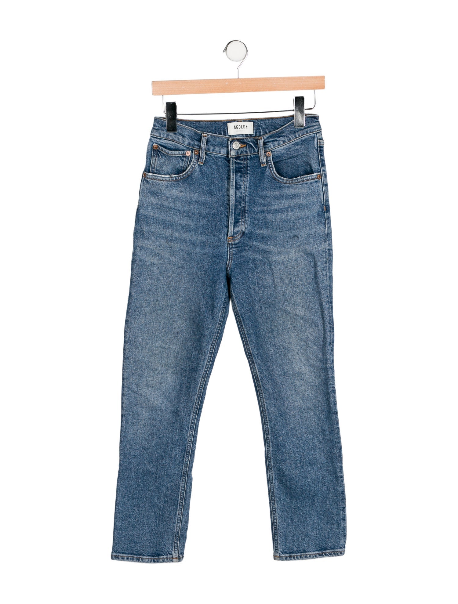 AGOLDE High-Rise Straight Leg Jeans