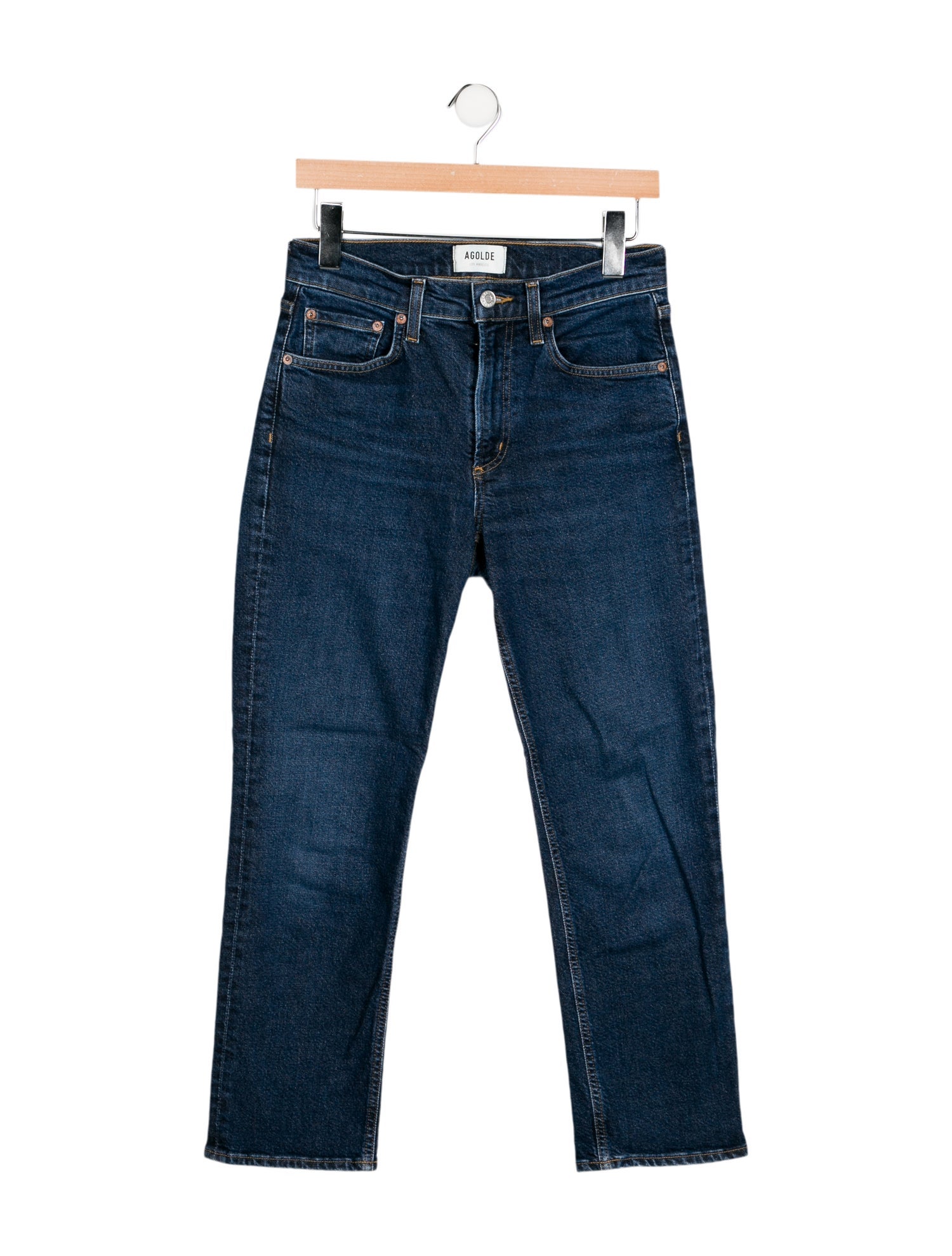 AGOLDE High-Rise Straight Leg Jeans