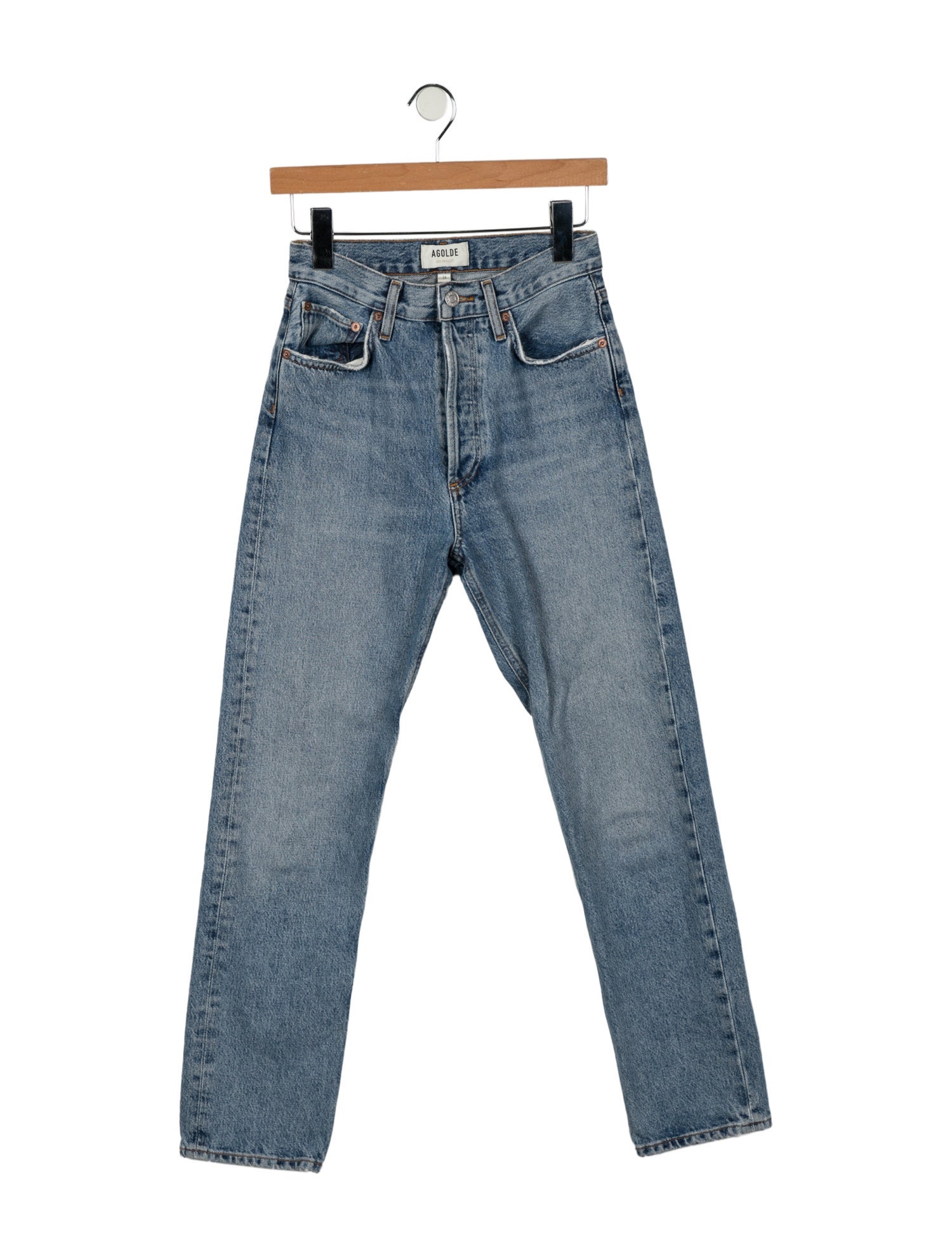 AGOLDE High-Rise Straight Leg Jeans