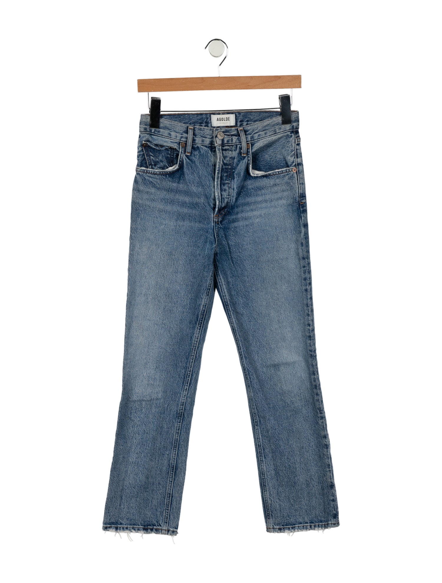 AGOLDE High-Rise Straight Leg Jeans