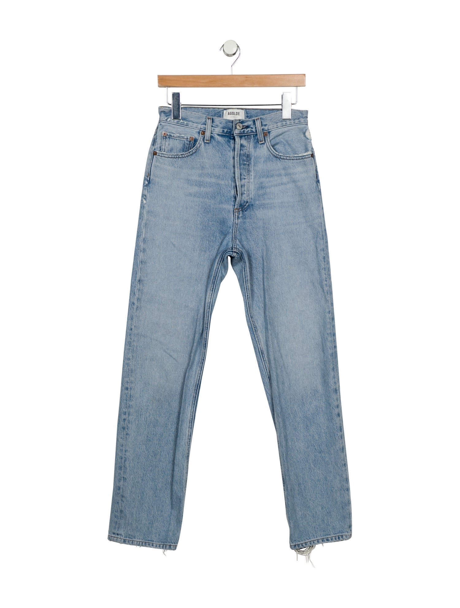AGOLDE High-Rise Straight Leg Jeans