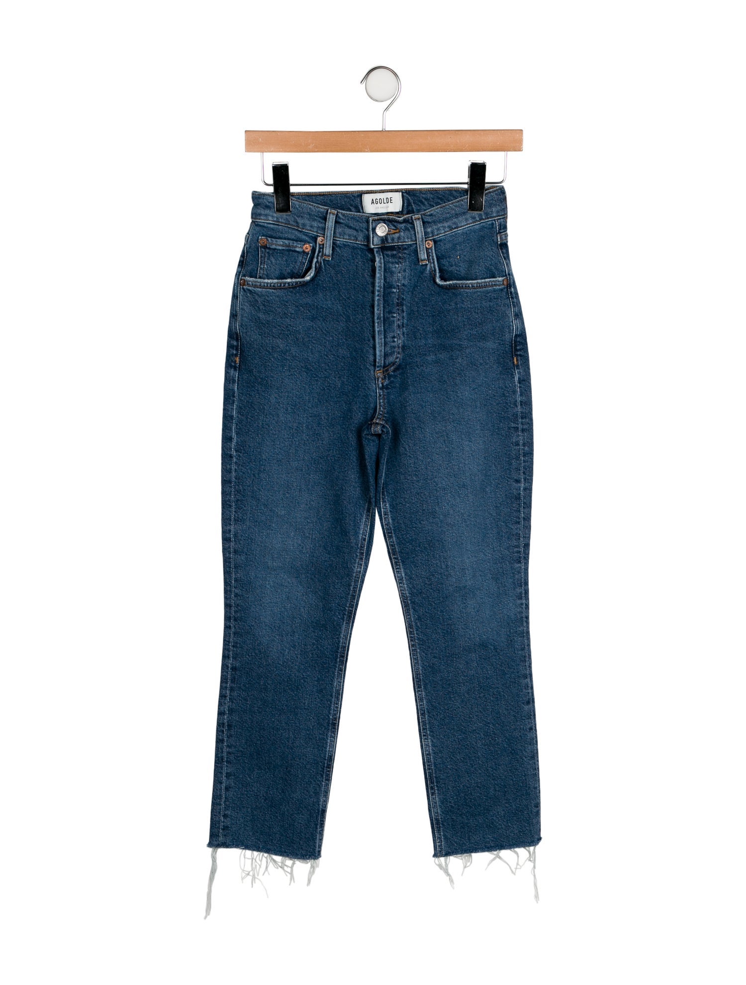 AGOLDE Mid-Rise Straight Leg Jeans