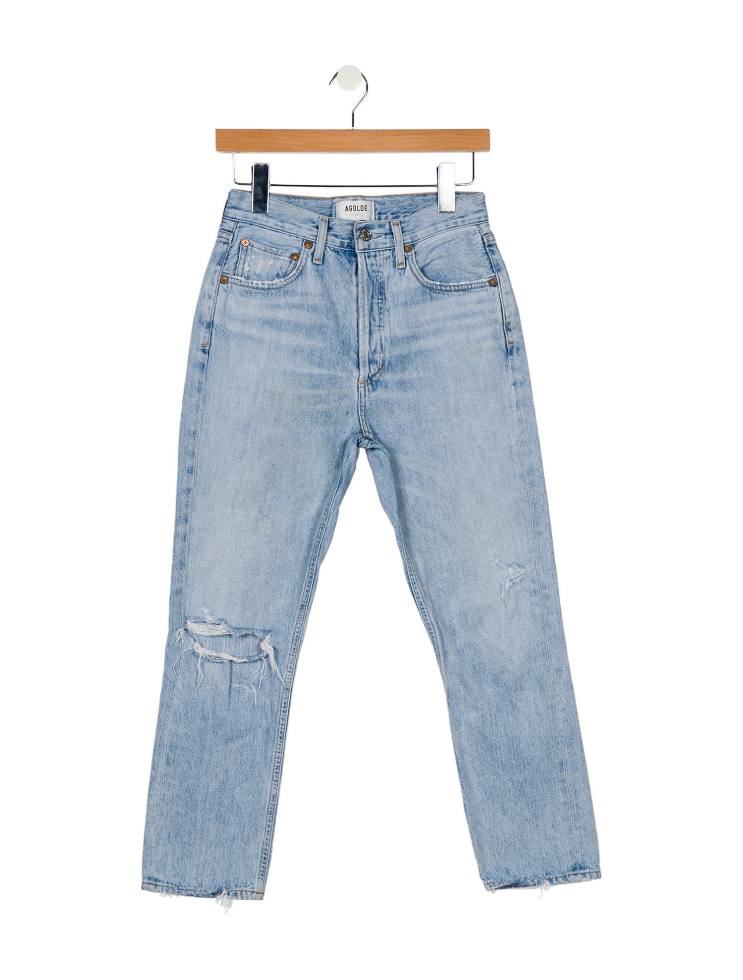 AGOLDE High-Rise Straight Leg Jeans