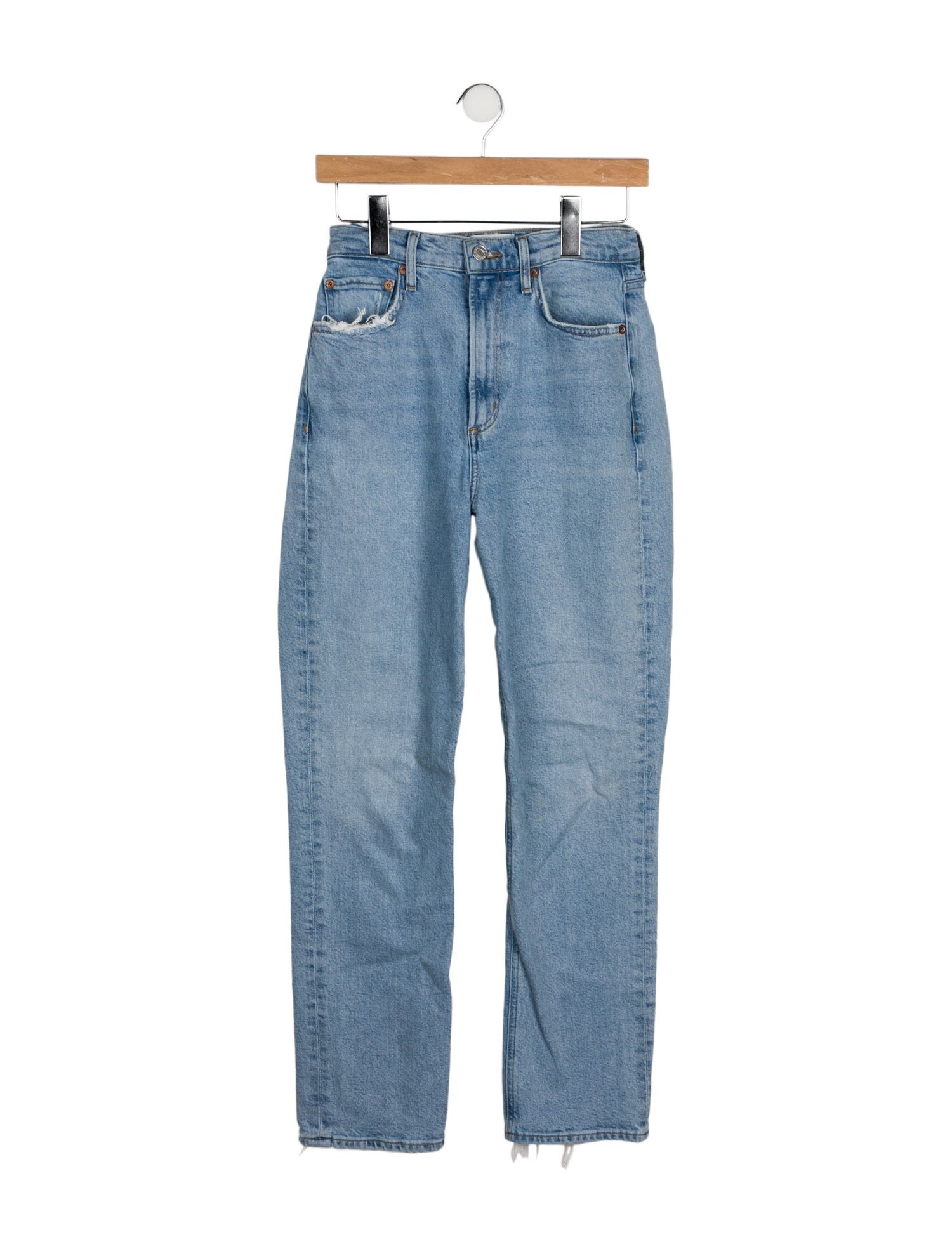 AGOLDE High-Rise Straight Leg Jeans