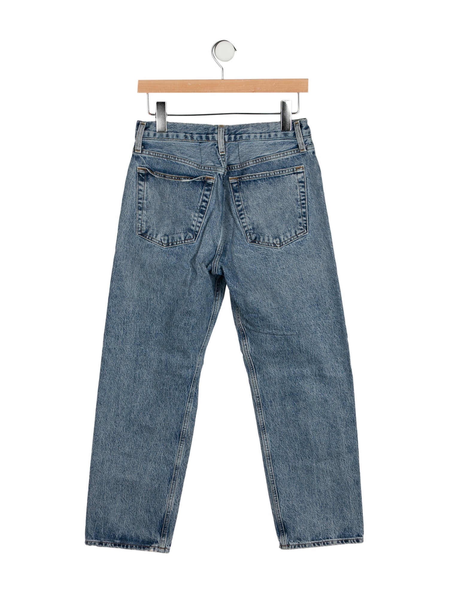 AGOLDE Mid-Rise Straight Leg Jeans