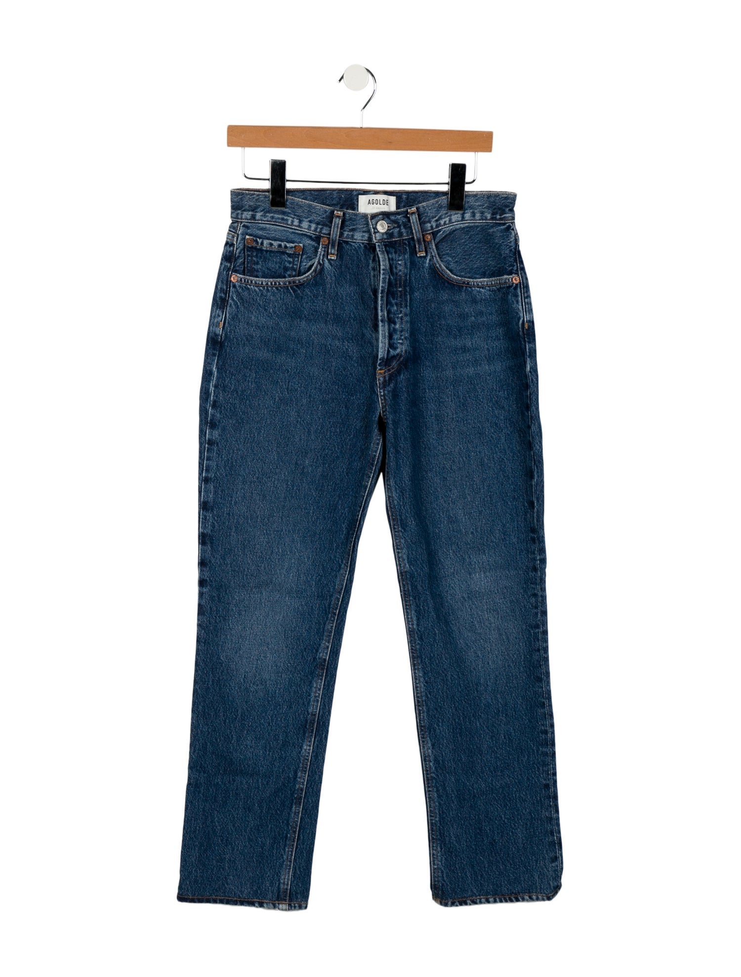 AGOLDE High-Rise Straight Leg Jeans