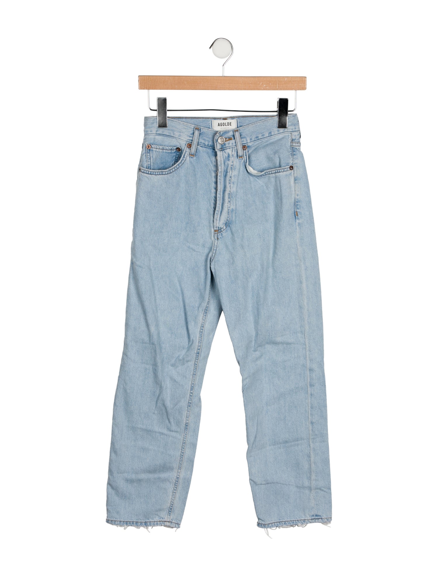 AGOLDE High-Rise Straight Leg Jeans