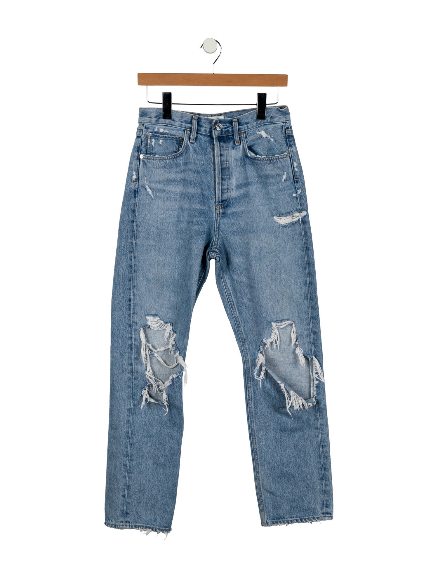 AGOLDE High-Rise Straight Leg Jeans