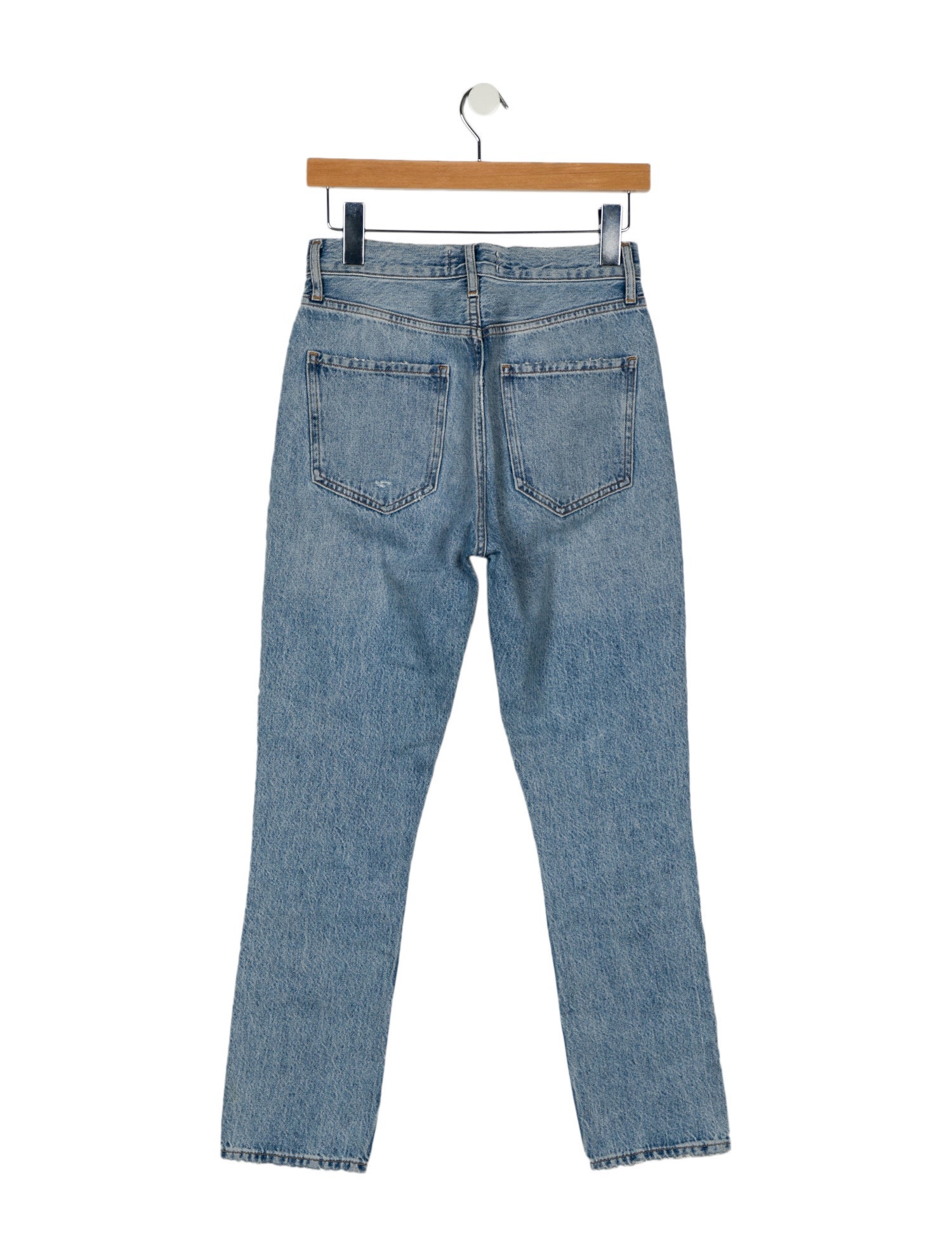 AGOLDE Mid-Rise Straight Leg Jeans