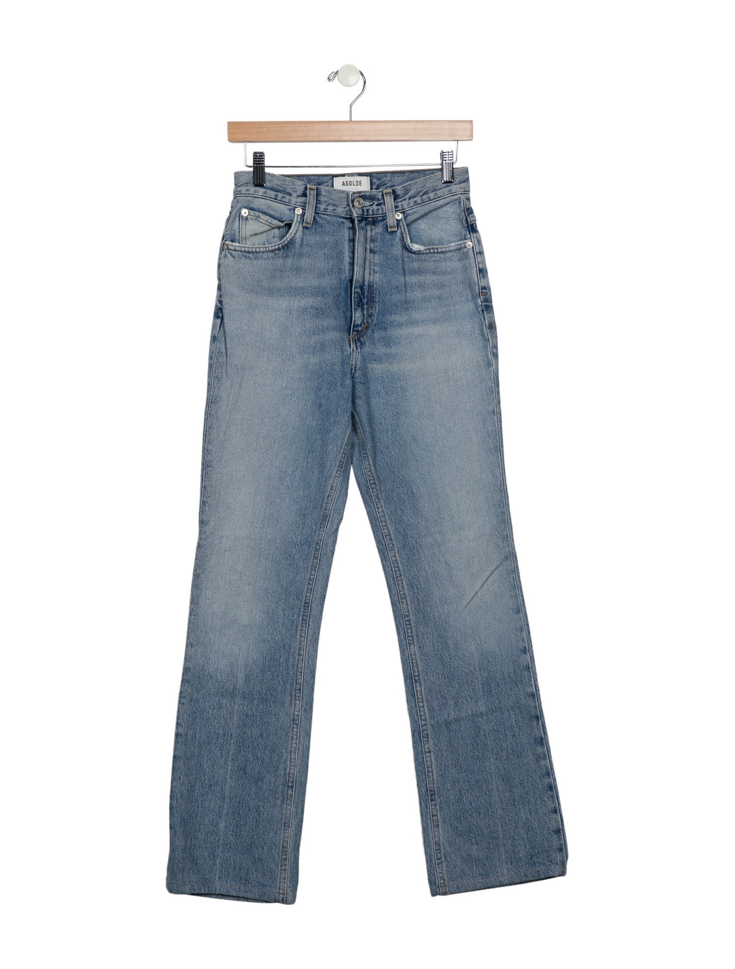 AGOLDE High-Rise Straight Leg Jeans