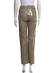 AGOLDE Leather Straight Leg Pants