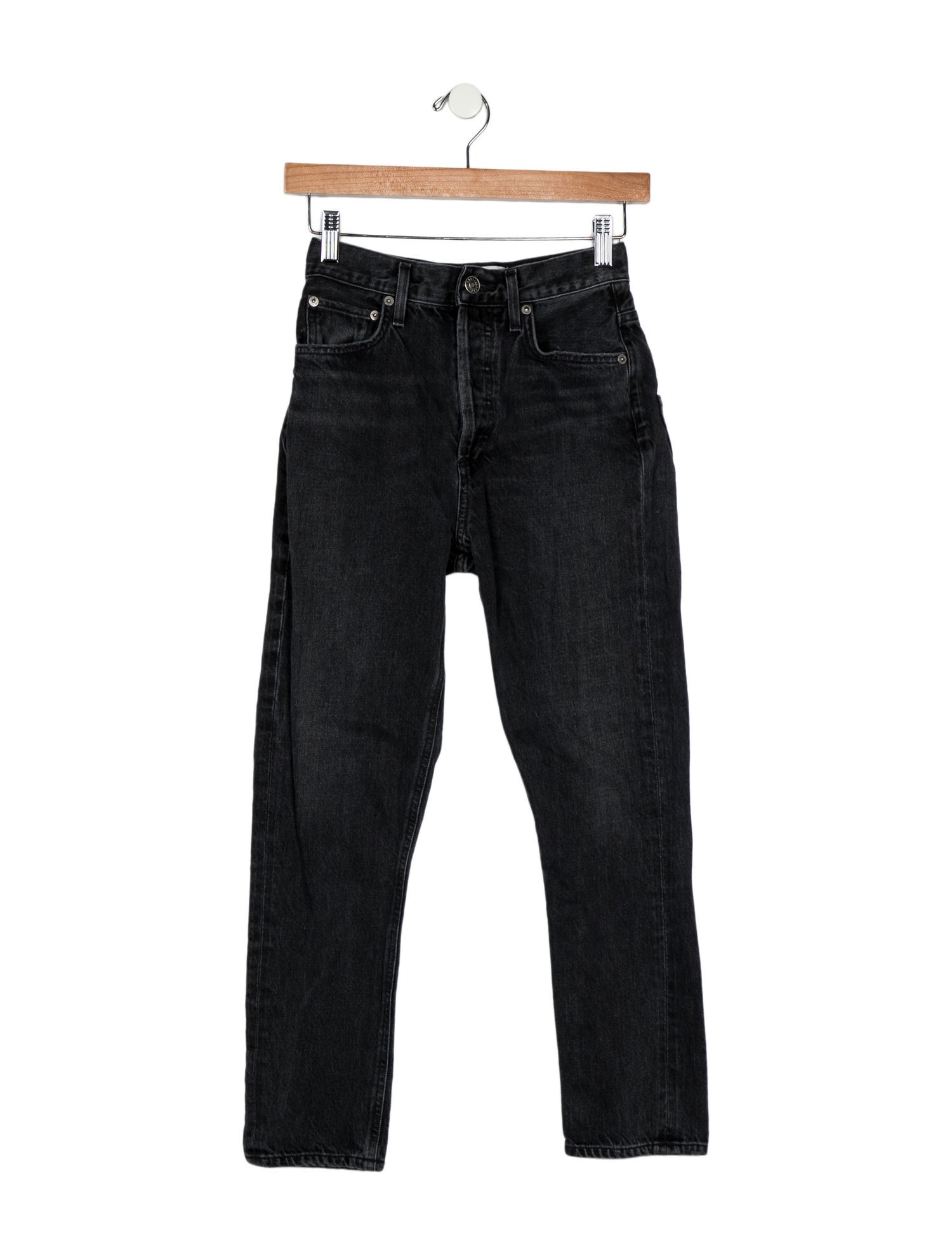 AGOLDE Mid-Rise Straight Leg Jeans