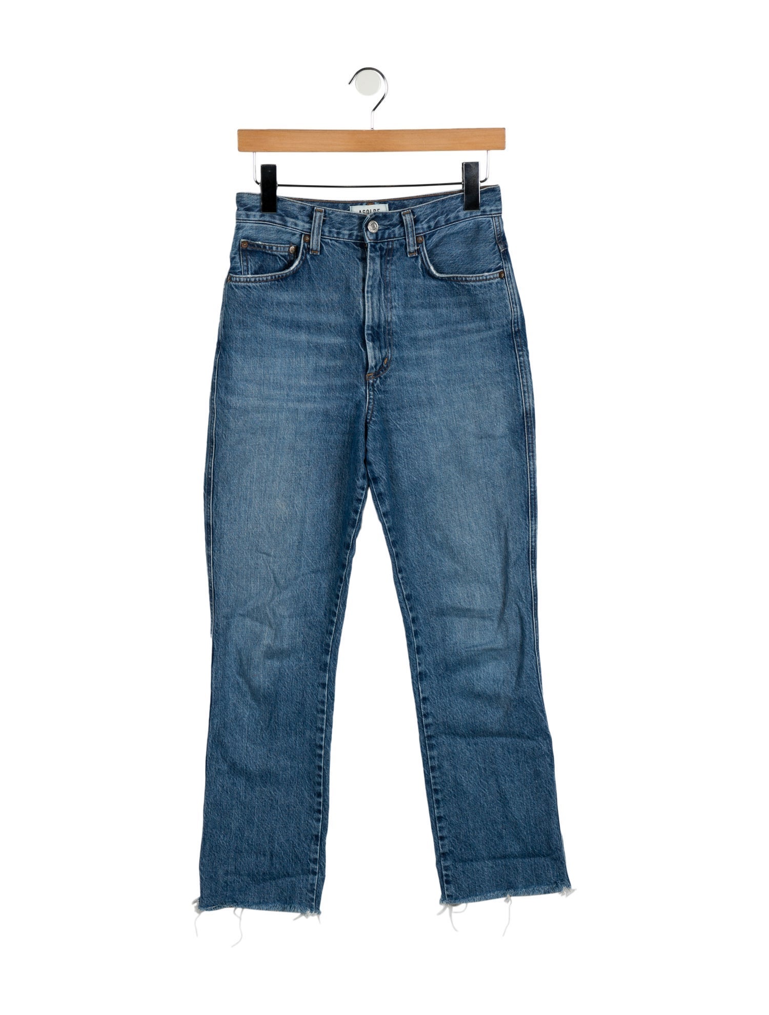AGOLDE High-Rise Straight Leg Jeans