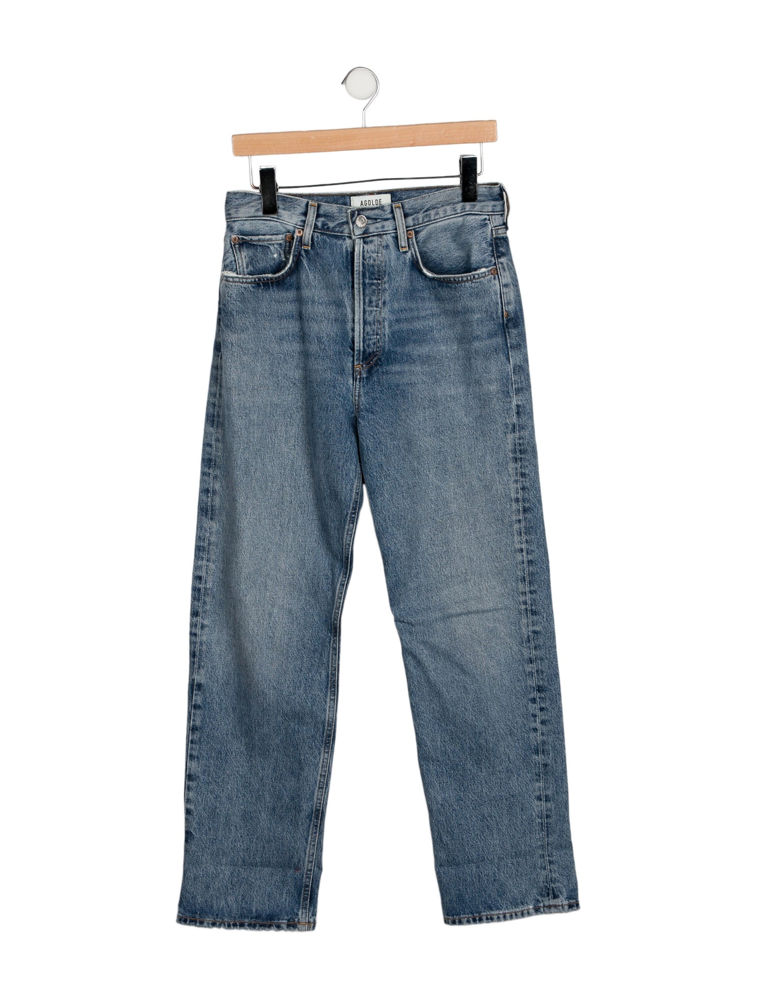 AGOLDE High-Rise Straight Leg Jeans
