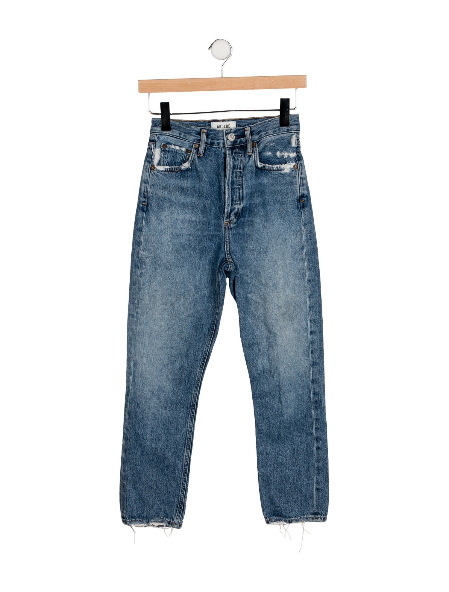 AGOLDE Mid-Rise Skinny Leg Jeans