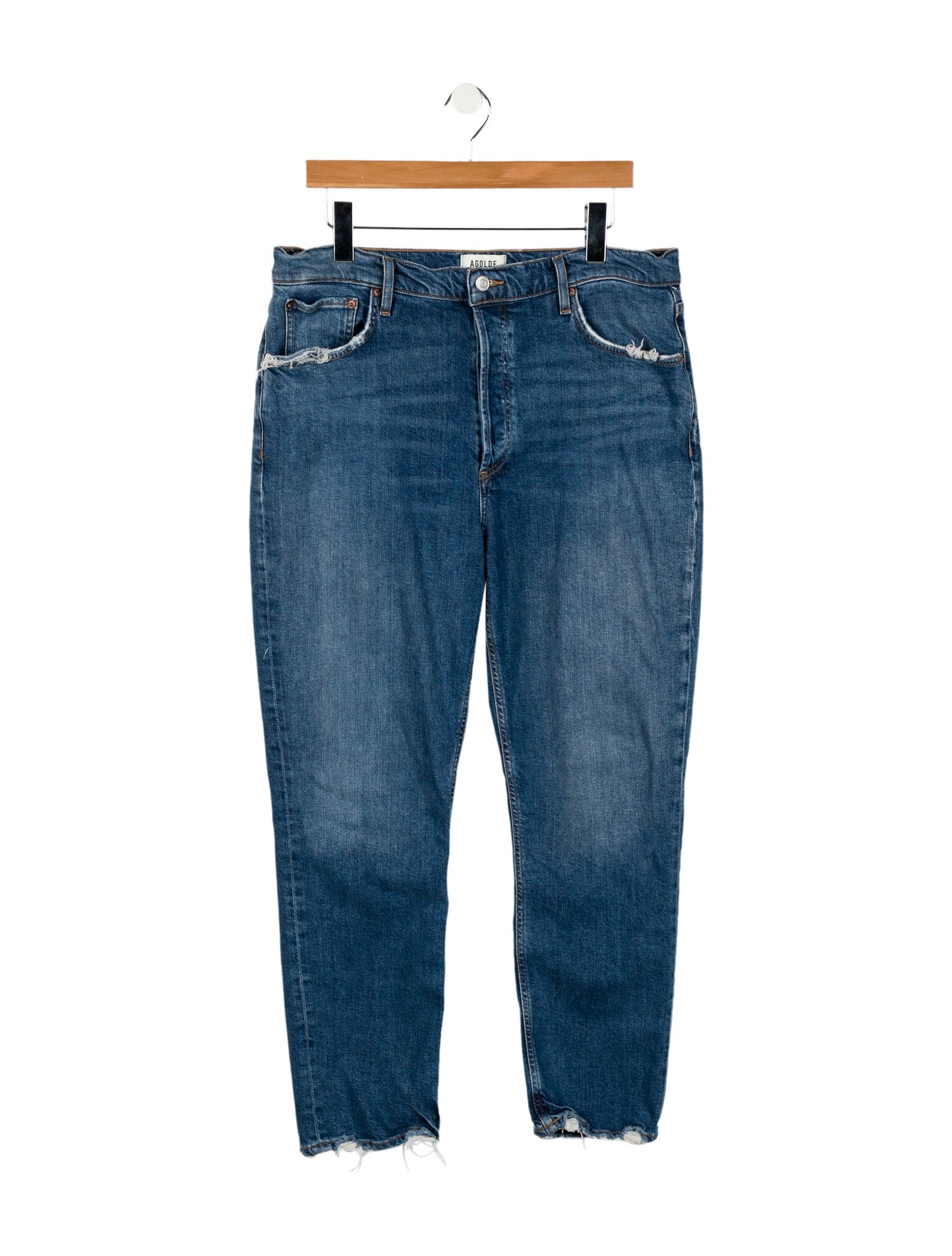 AGOLDE High-Rise Straight Leg Jeans