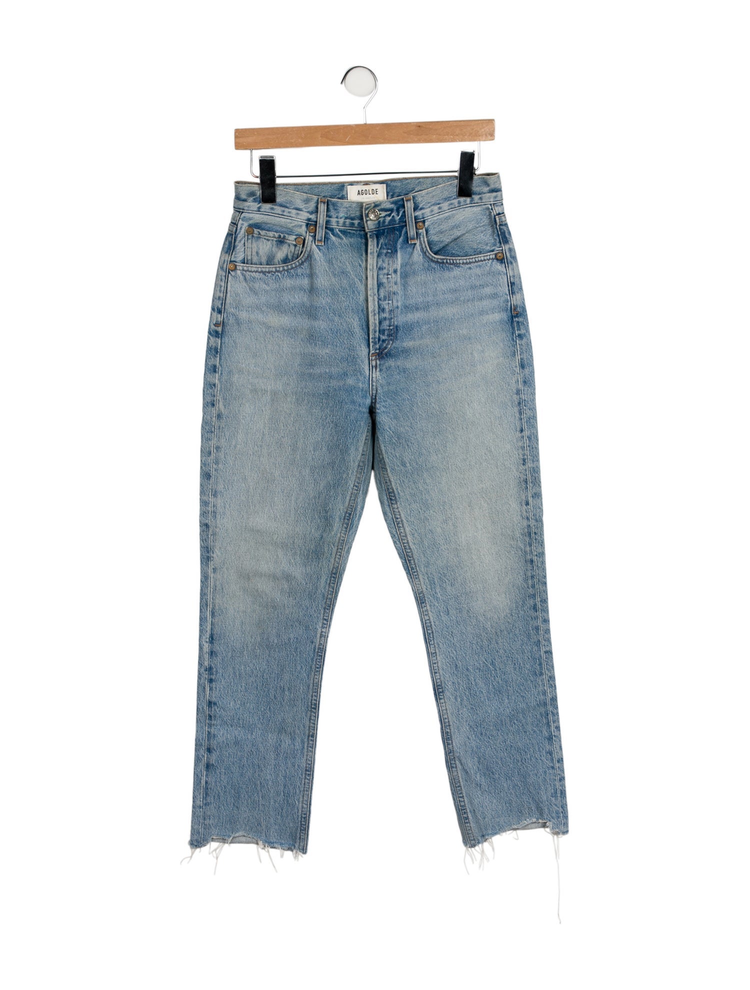 AGOLDE High-Rise Straight Leg Jeans